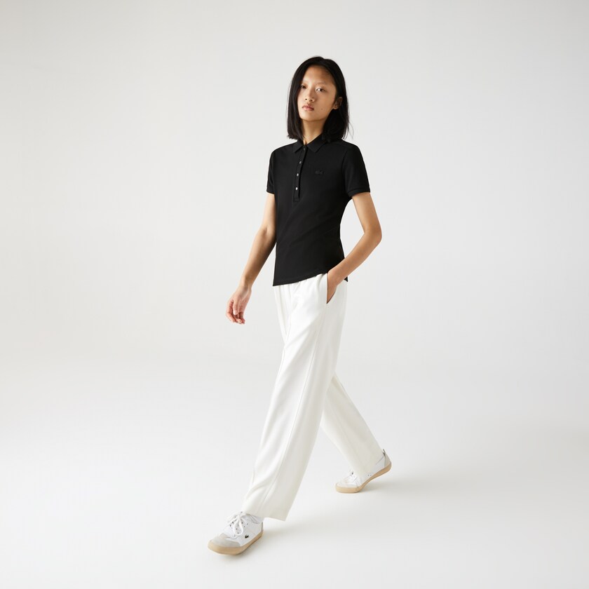 Camisa Polo Lacoste Feminino Pretas Stretch Cotton Piqué SU2-02770M2
