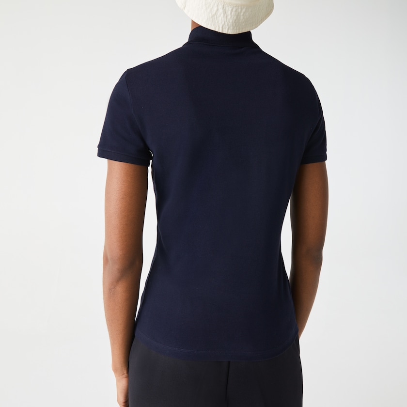 Camisa Polo Lacoste Feminino Azul Marinho Azuis Stretch Cotton Piqué TU0-00300P0