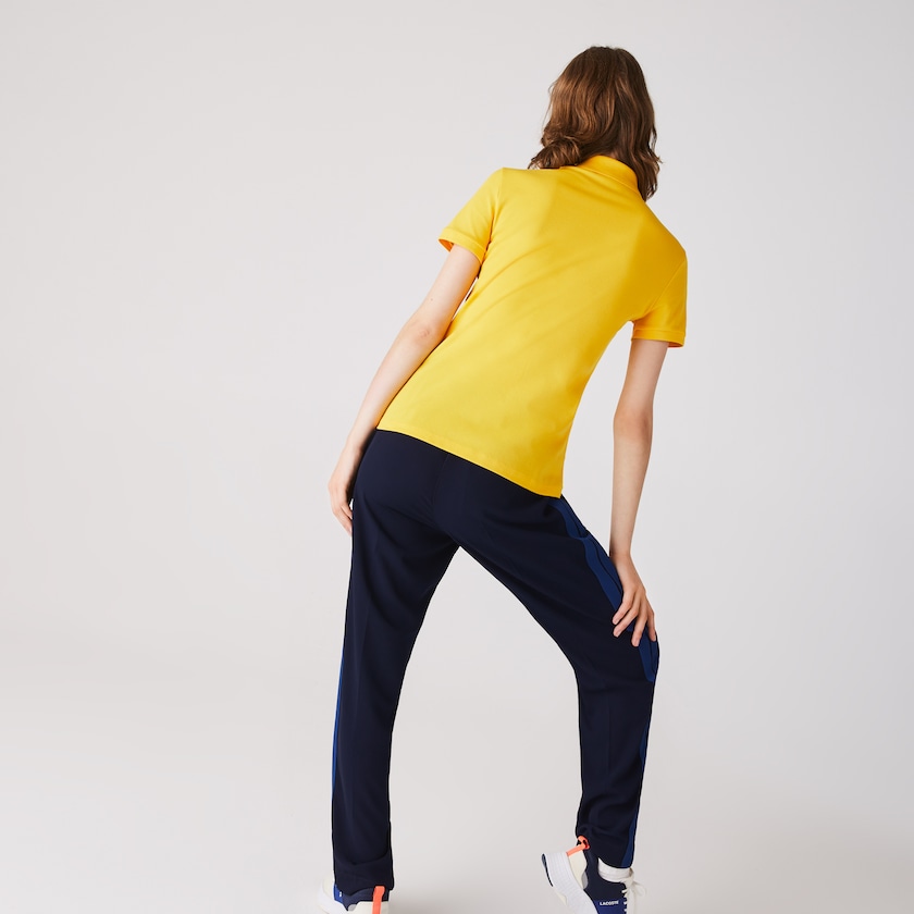 Camisa Polo Lacoste Feminino Amarelas Stretch Cotton Piqué BV9-62296R4