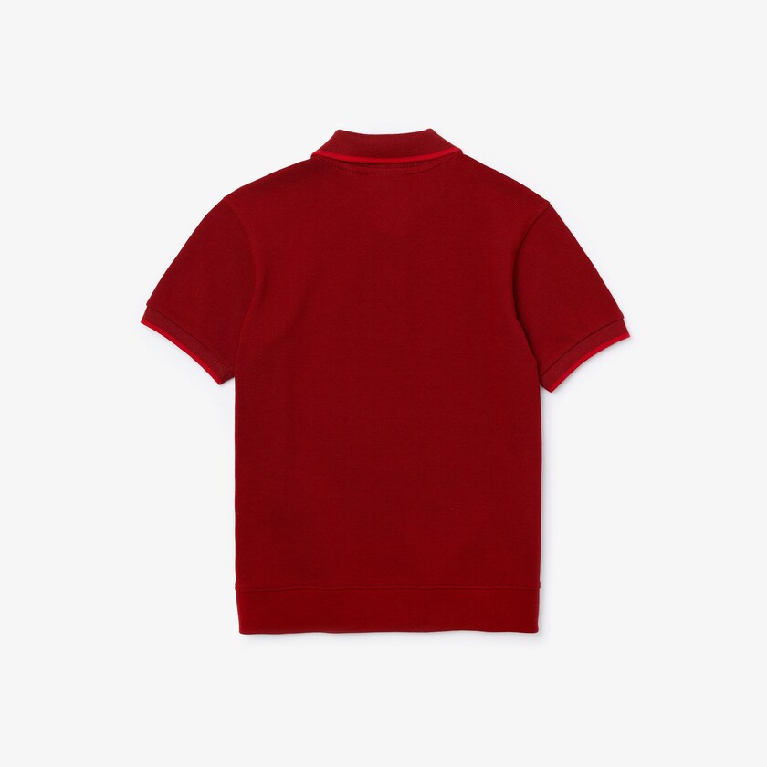 Camisa Polo Lacoste Criança Vermelhas Vermelhas Escuro Two-Tone Cotton Piqué FS6-88148V4