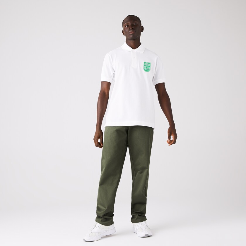 Camisa Polo Lacoste Masculino Branco & The Everglades Foundation Co-Branded DJ7-30263K8