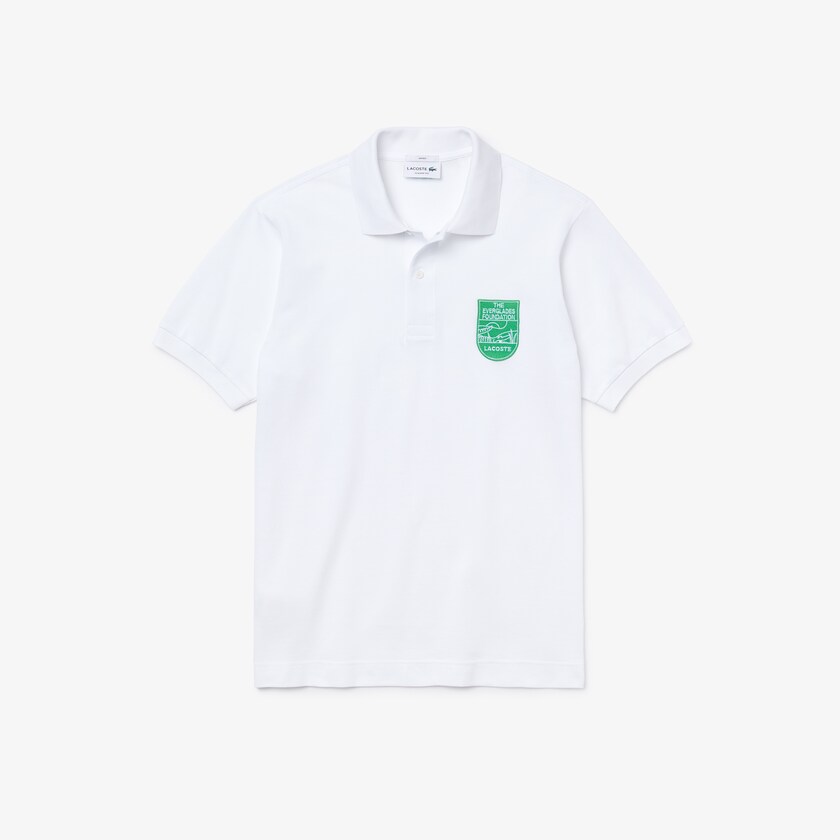 Camisa Polo Lacoste Masculino Branco & The Everglades Foundation Co-Branded DJ7-30263K8
