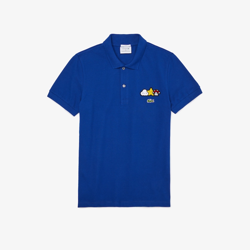 Camisa Polo Lacoste Feminino Azuis x FriendsWithYou Design Classic Fit CU7-35013E9