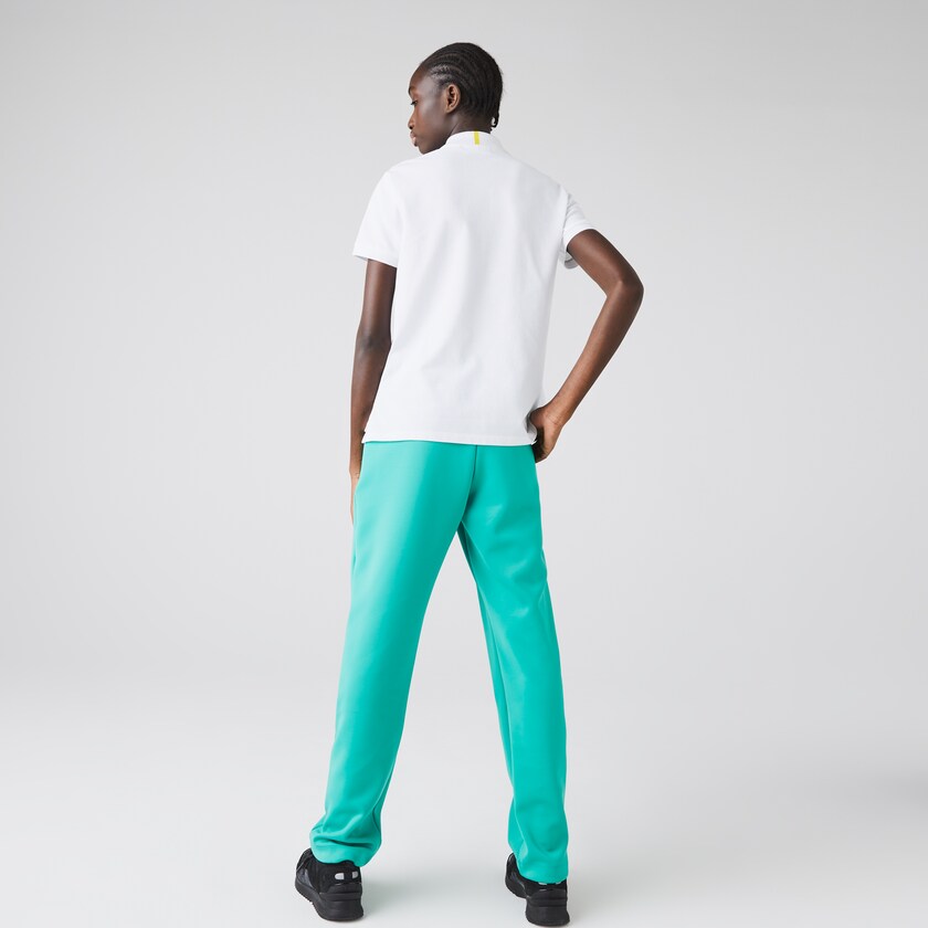 Camisa Polo Lacoste Feminino Branco x National Geographic Cotton Piqué TA6-80438D0