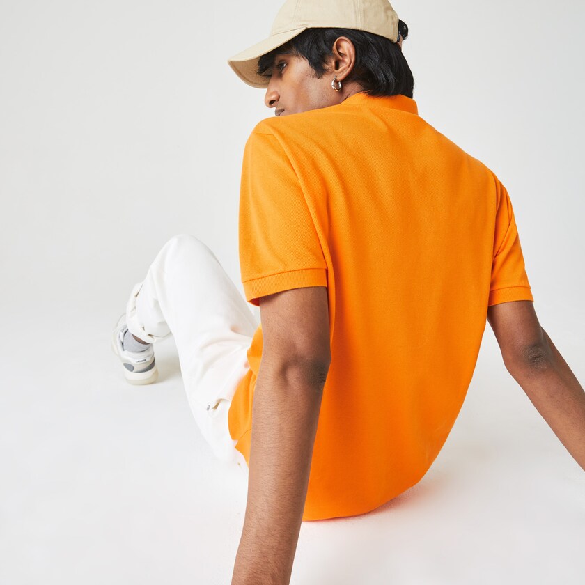 Camisas Lacoste Masculino Laranja Classic Fit L.12.12 Polo BN0-39373S3
