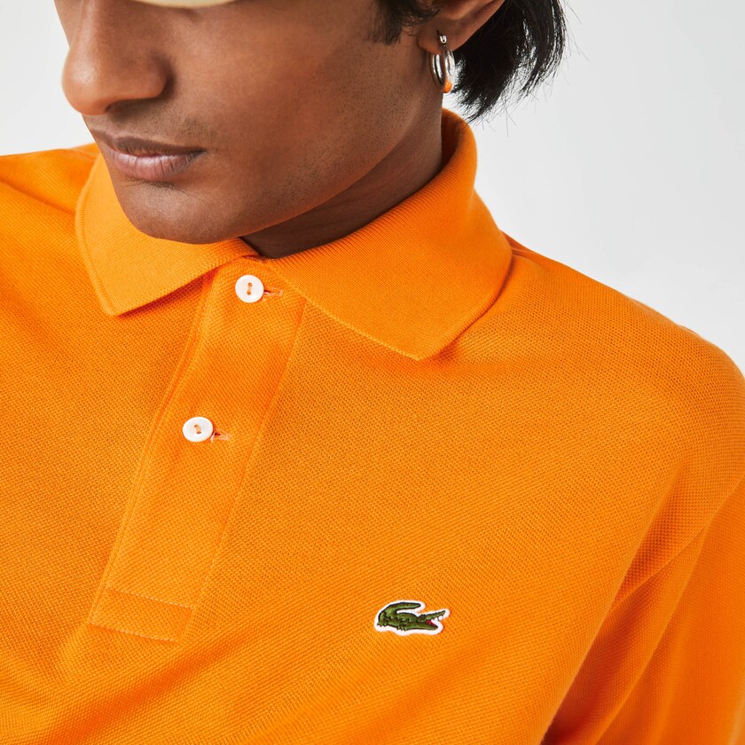 Camisas Lacoste Masculino Laranja Classic Fit L.12.12 Polo BN0-39373S3