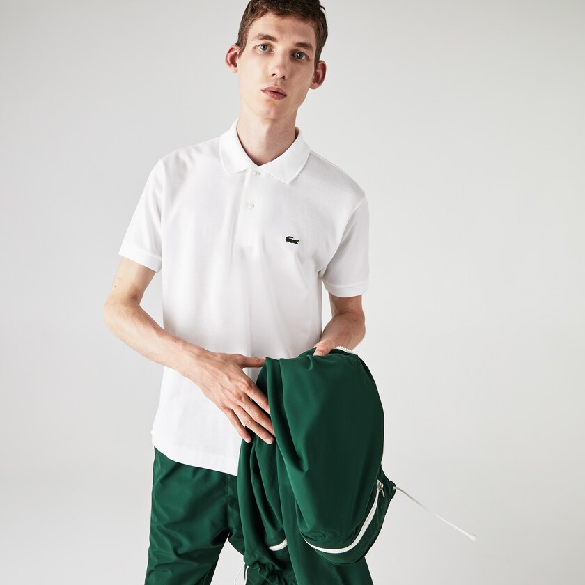 Camisas Lacoste Masculino Branco Classic Fit L.12.12 Polo JV6-87268O3