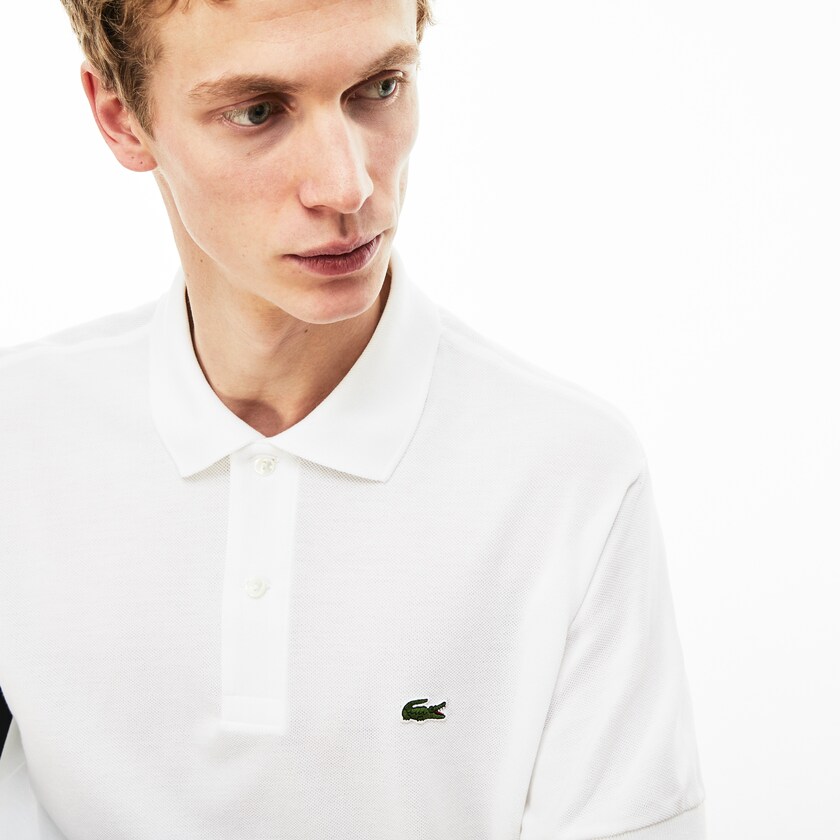 Camisas Lacoste Masculino Branco Classic Fit L.12.12 Polo JV6-87268O3