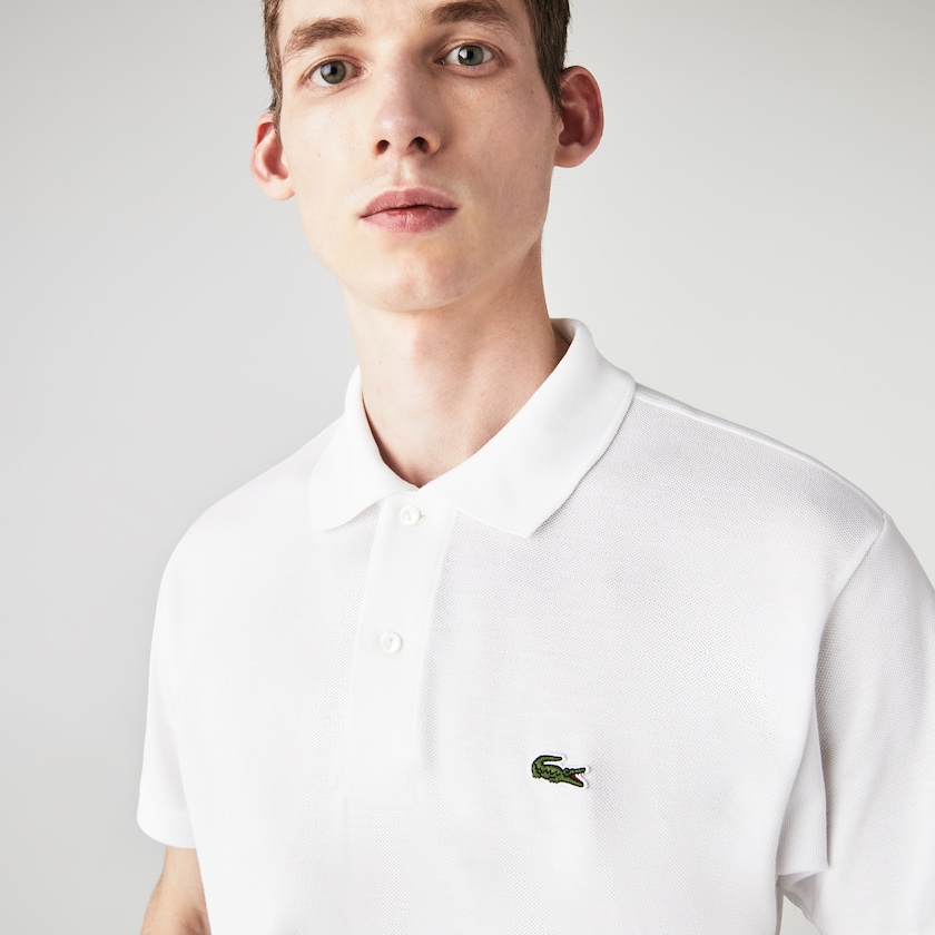 Camisas Lacoste Masculino Branco Classic Fit L.12.12 Polo JV6-87268O3