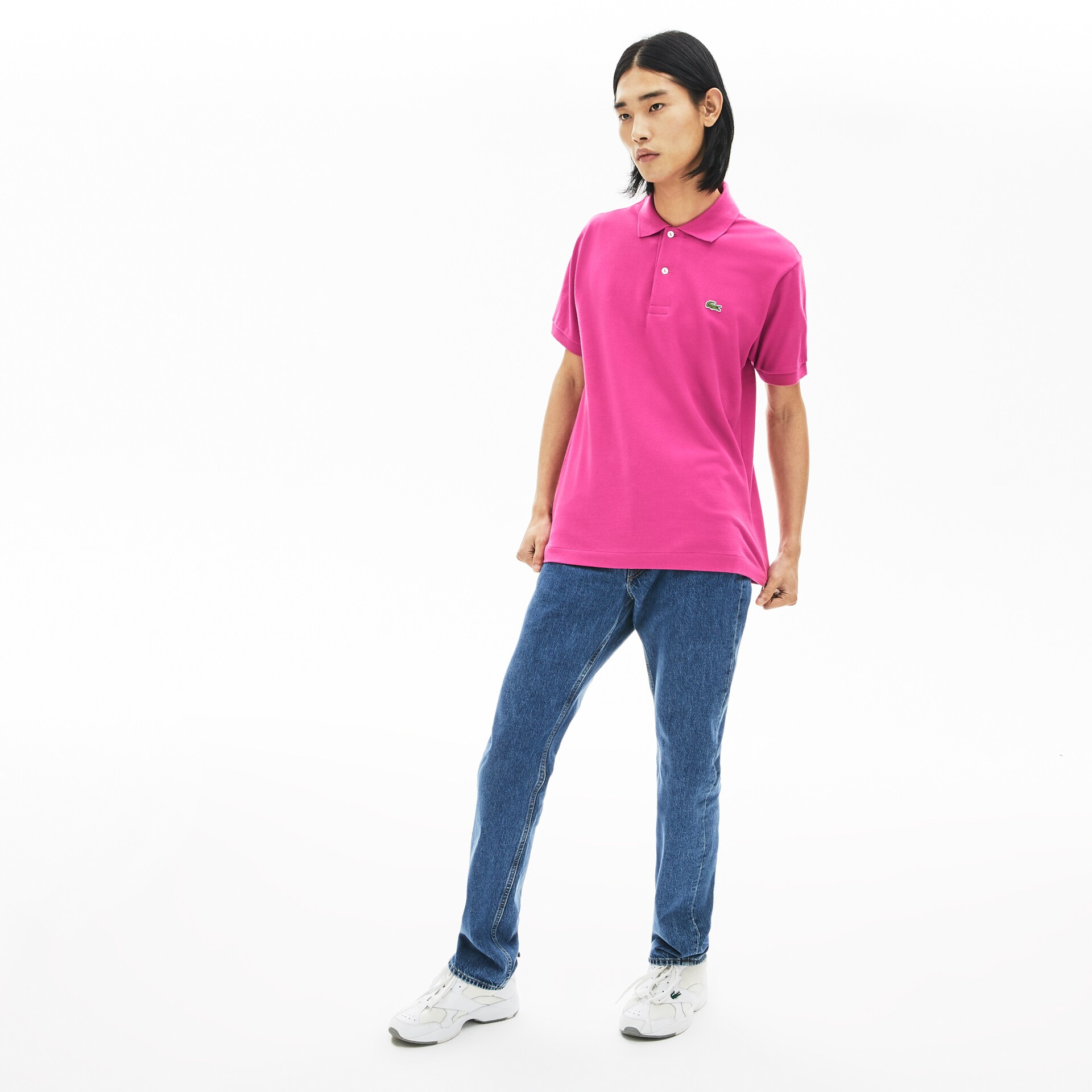 Camisas Lacoste Masculino Rosa Classic Fit L.12.12 Polo KP3-94079E2