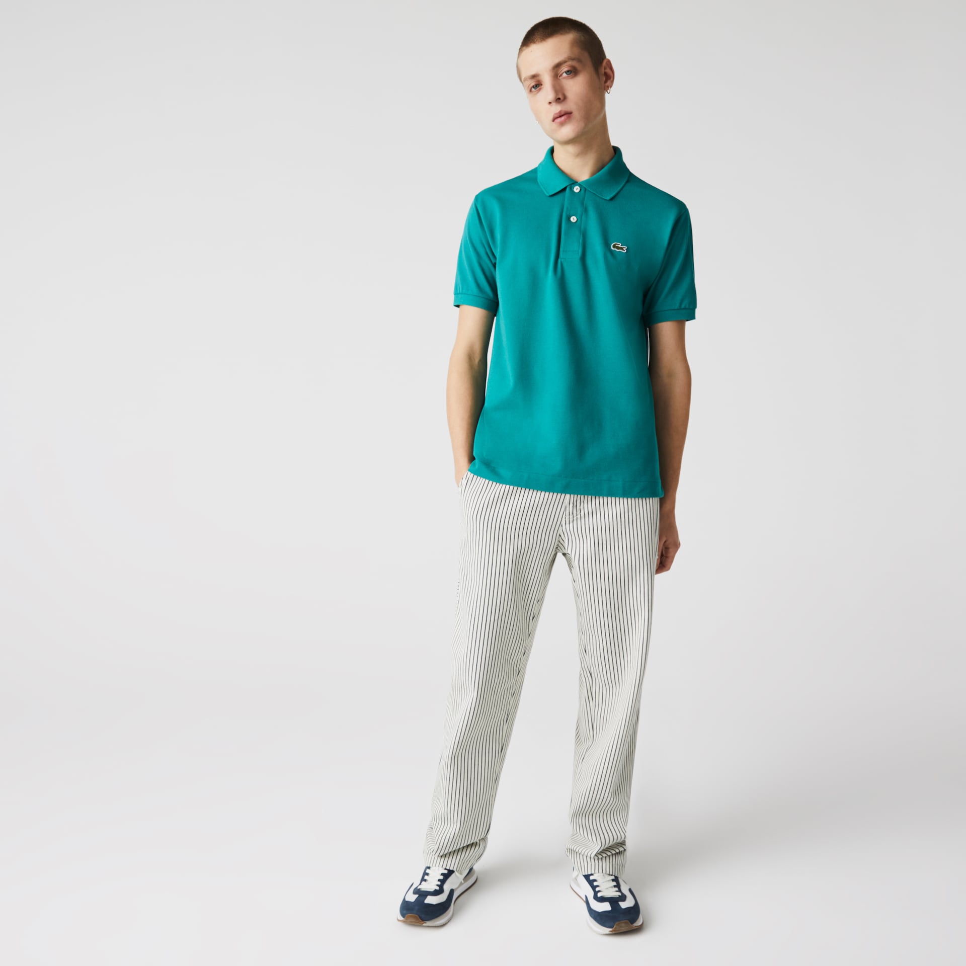 Camisas Lacoste Masculino Verdes Classic Fit L.12.12 Polo GO4-90159D2