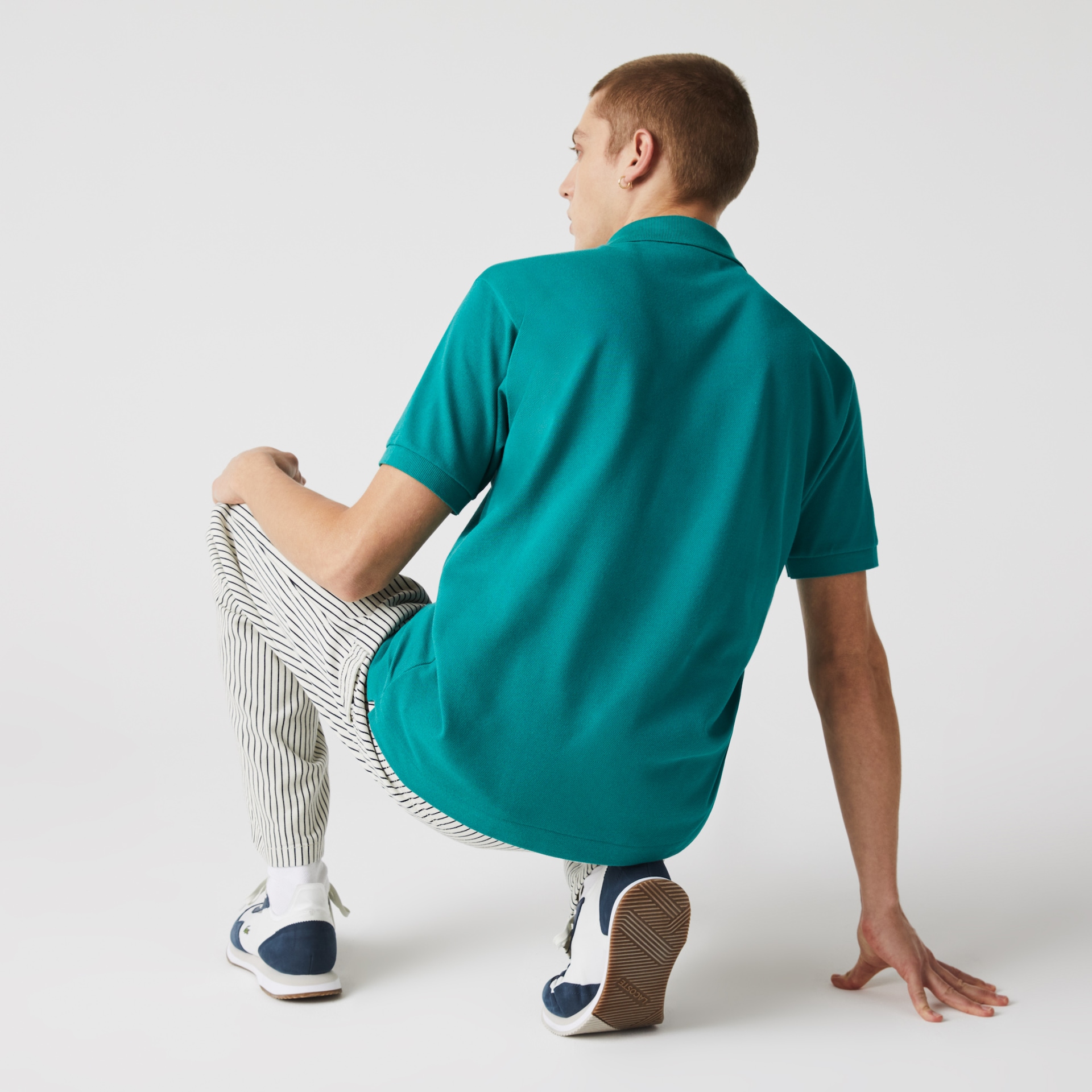 Camisas Lacoste Masculino Verdes Classic Fit L.12.12 Polo GO4-90159D2