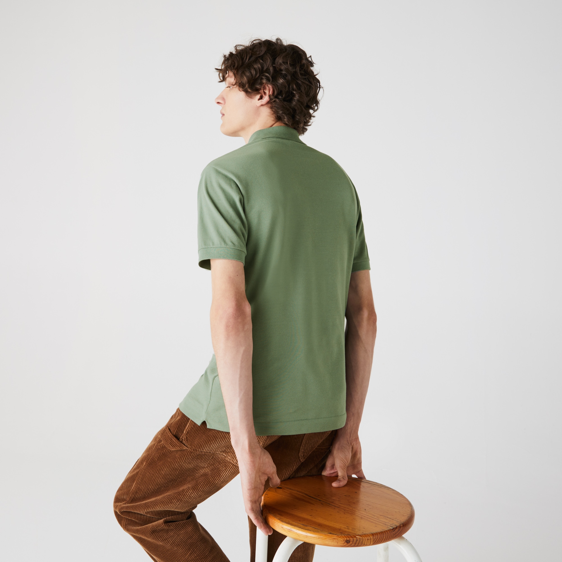 Camisas Lacoste Masculino Verdes Classic Fit L.12.12 Polo HE6-46584F3