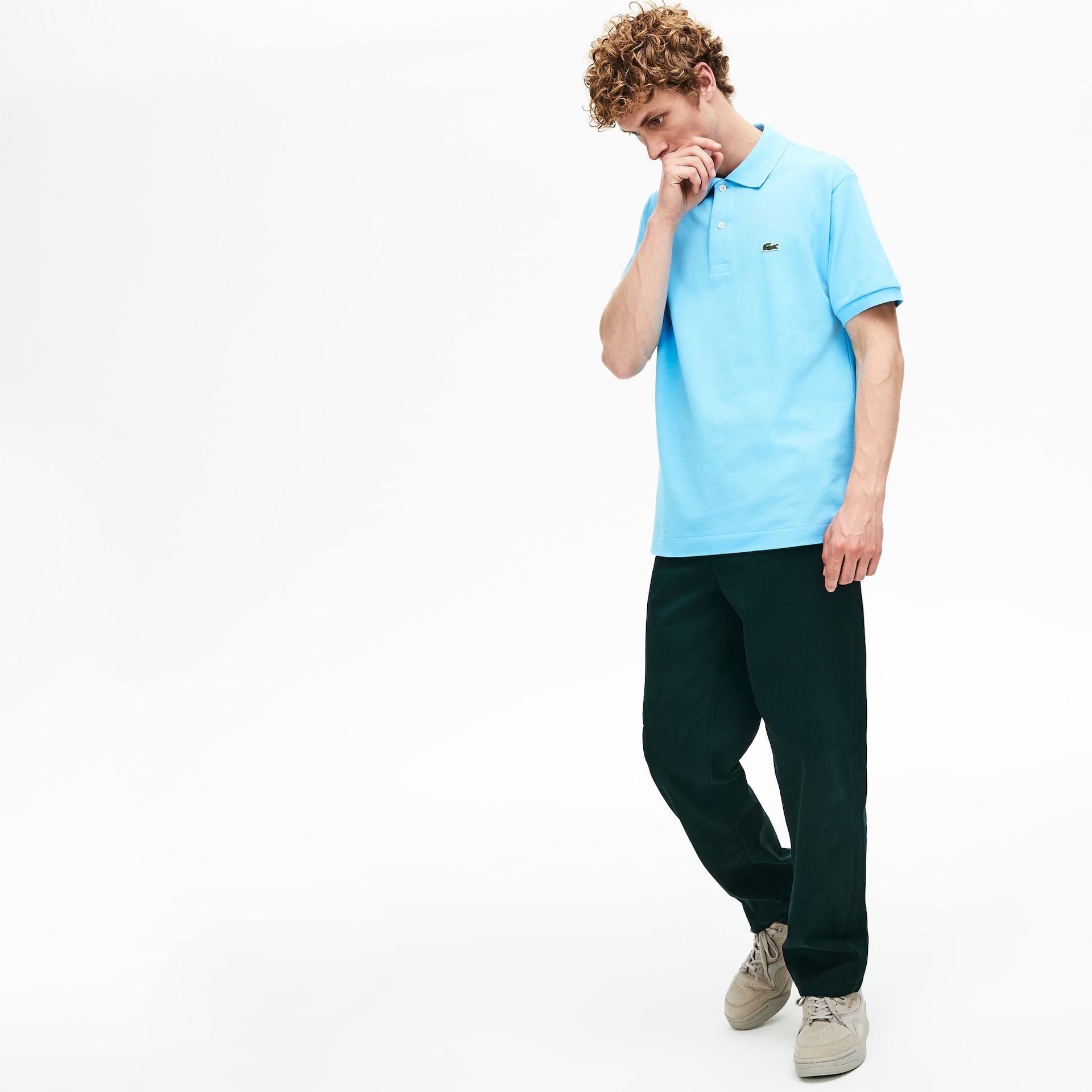 Camisas Lacoste Masculino Luz Azuis Classic Fit L.12.12 Polo HJ5-24812R4