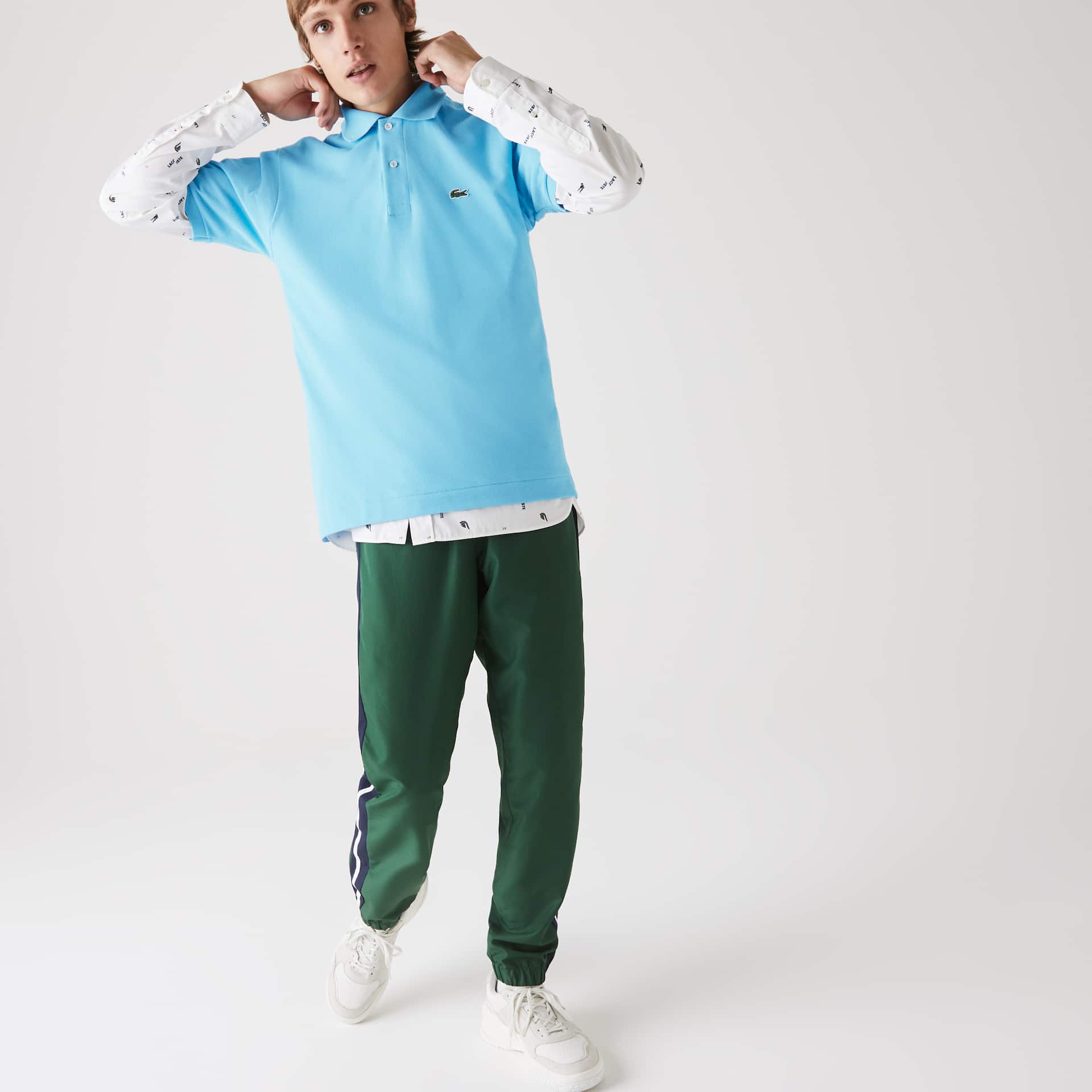 Camisas Lacoste Masculino Luz Azuis Classic Fit L.12.12 Polo HJ5-24812R4