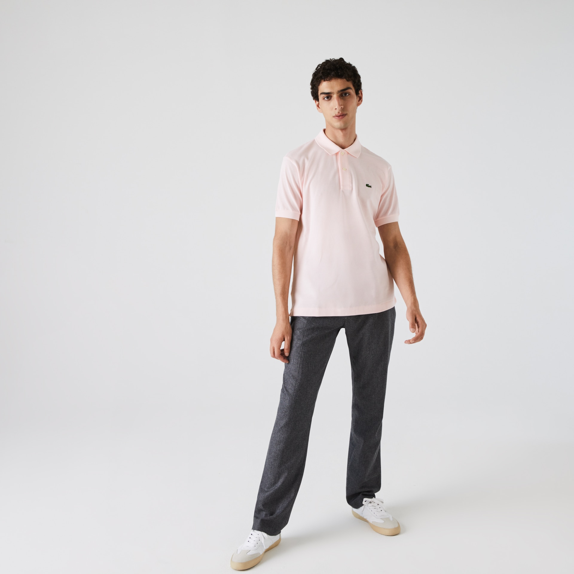 Camisas Lacoste Masculino Luz Rosa Classic Fit L.12.12 Polo GF9-93189P8