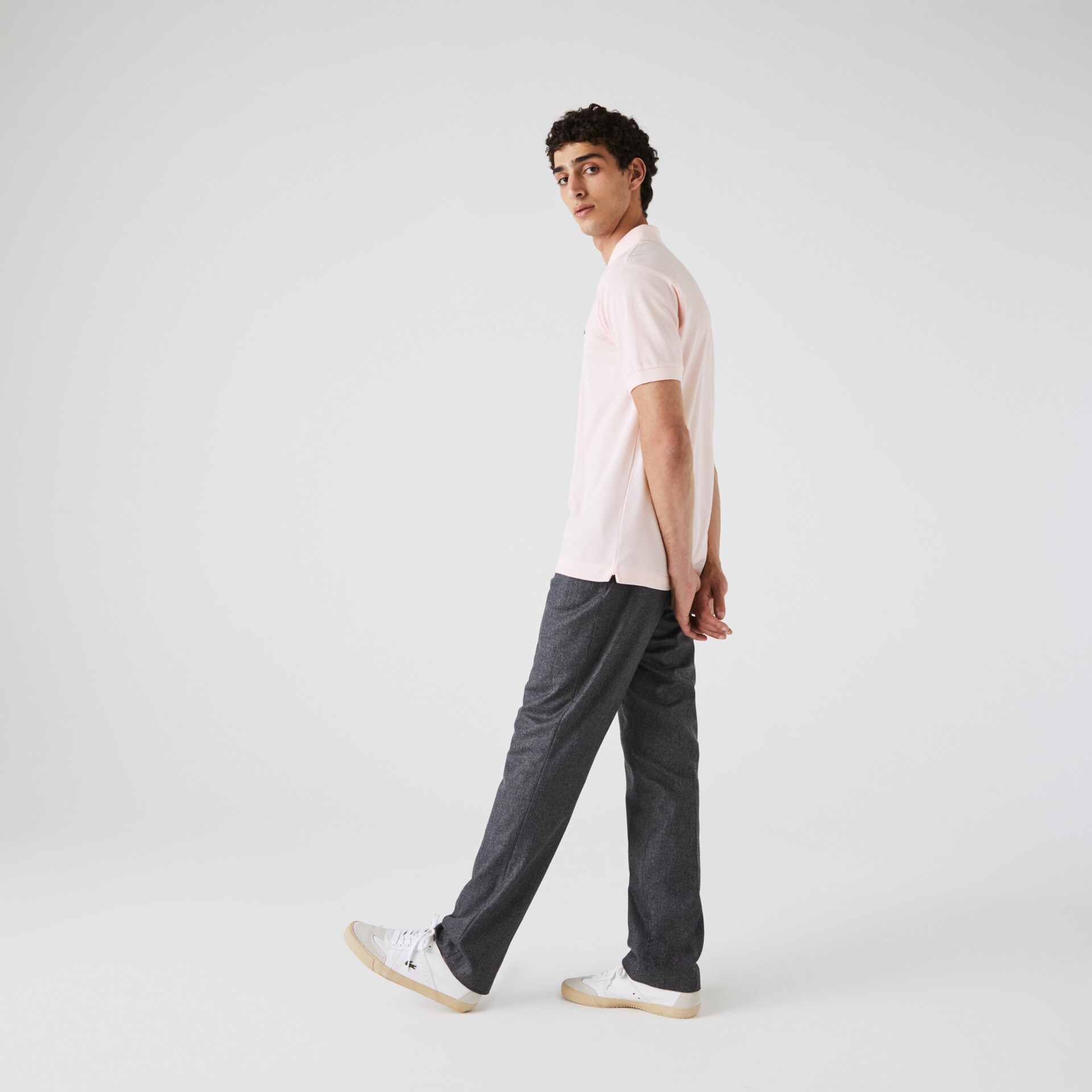 Camisas Lacoste Masculino Luz Rosa Classic Fit L.12.12 Polo GF9-93189P8