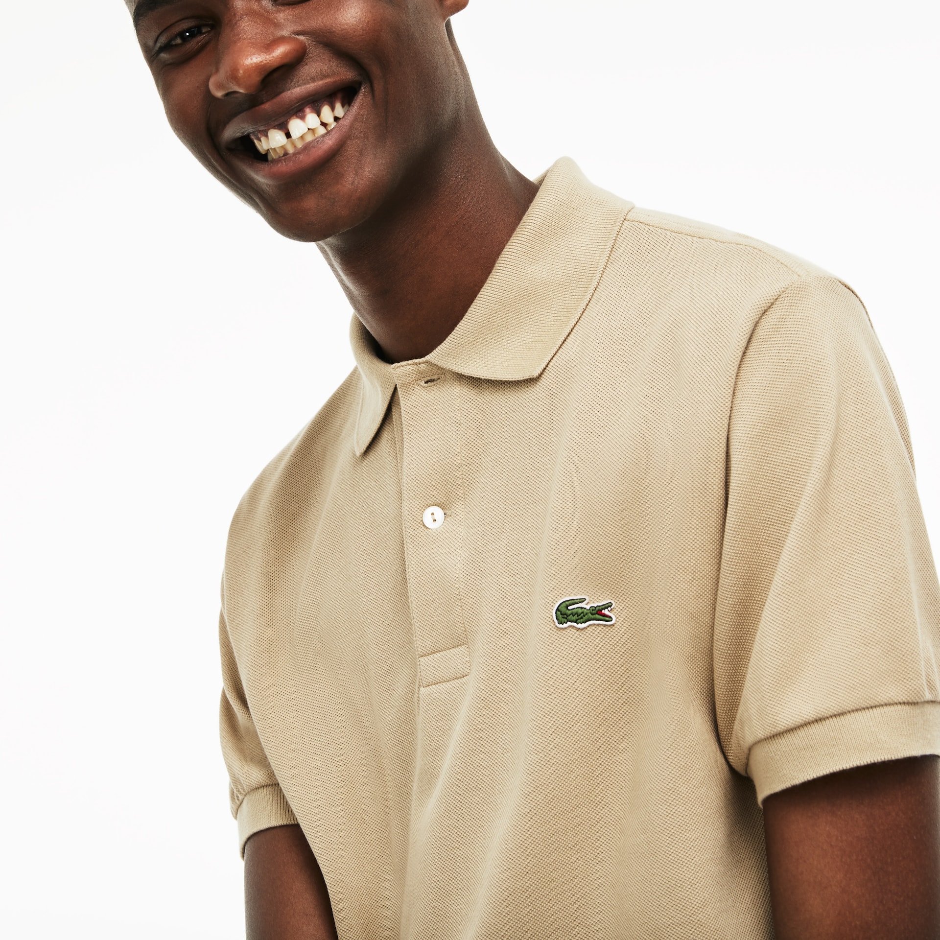 Camisas Lacoste Masculino Bege Classic Fit L.12.12 Polo IP0-40224I5