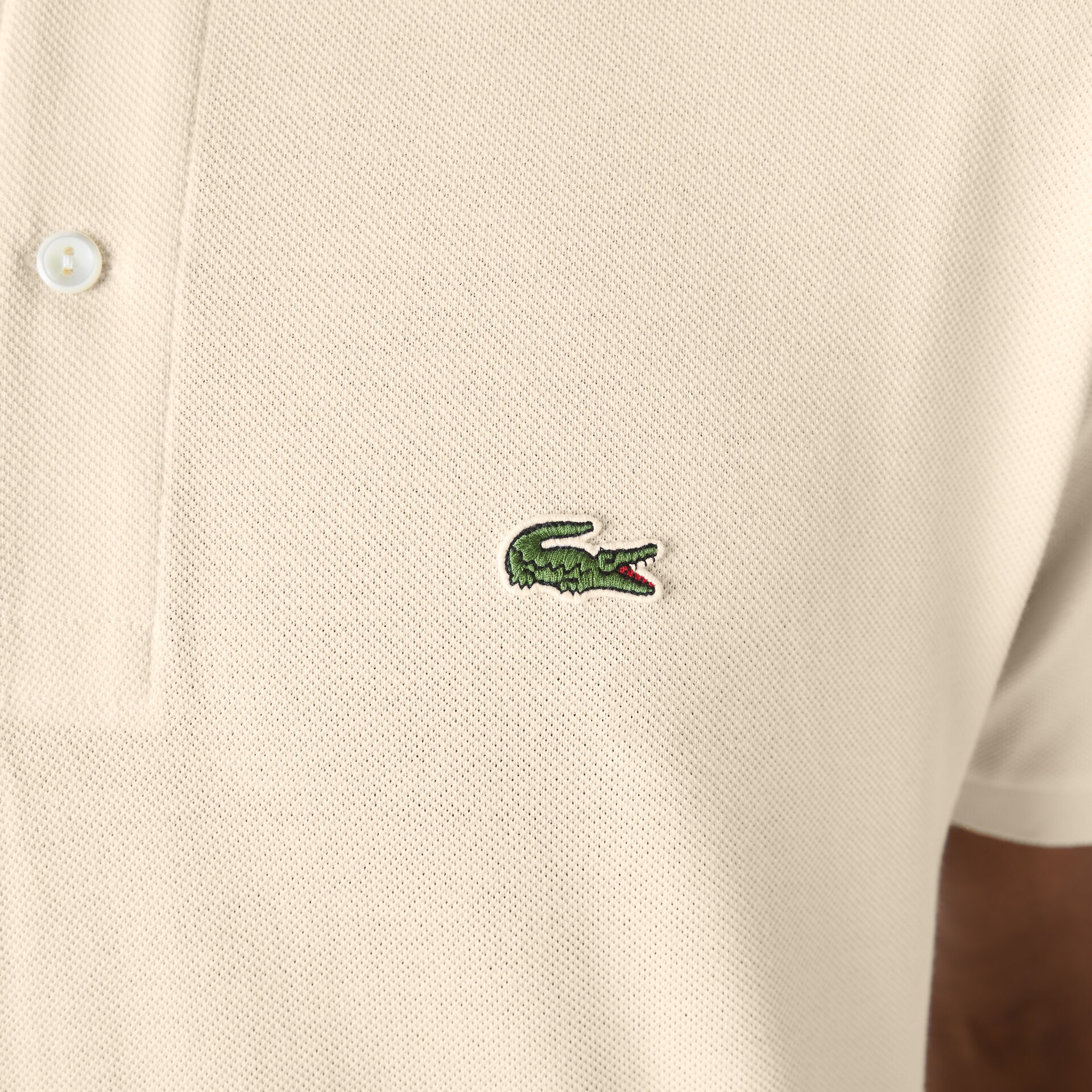 Camisas Lacoste Masculino Bege Classic Fit L.12.12 Polo BD5-89668M2