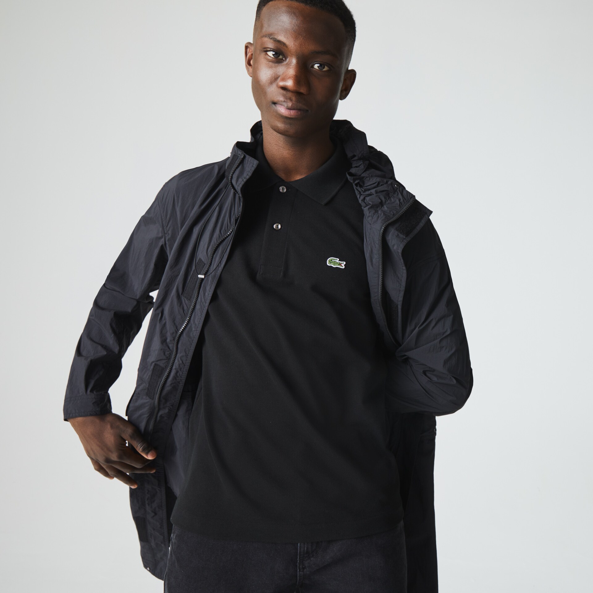 Camisas Lacoste Masculino Pretas Classic Fit L.12.12 Polo OK4-84958H2