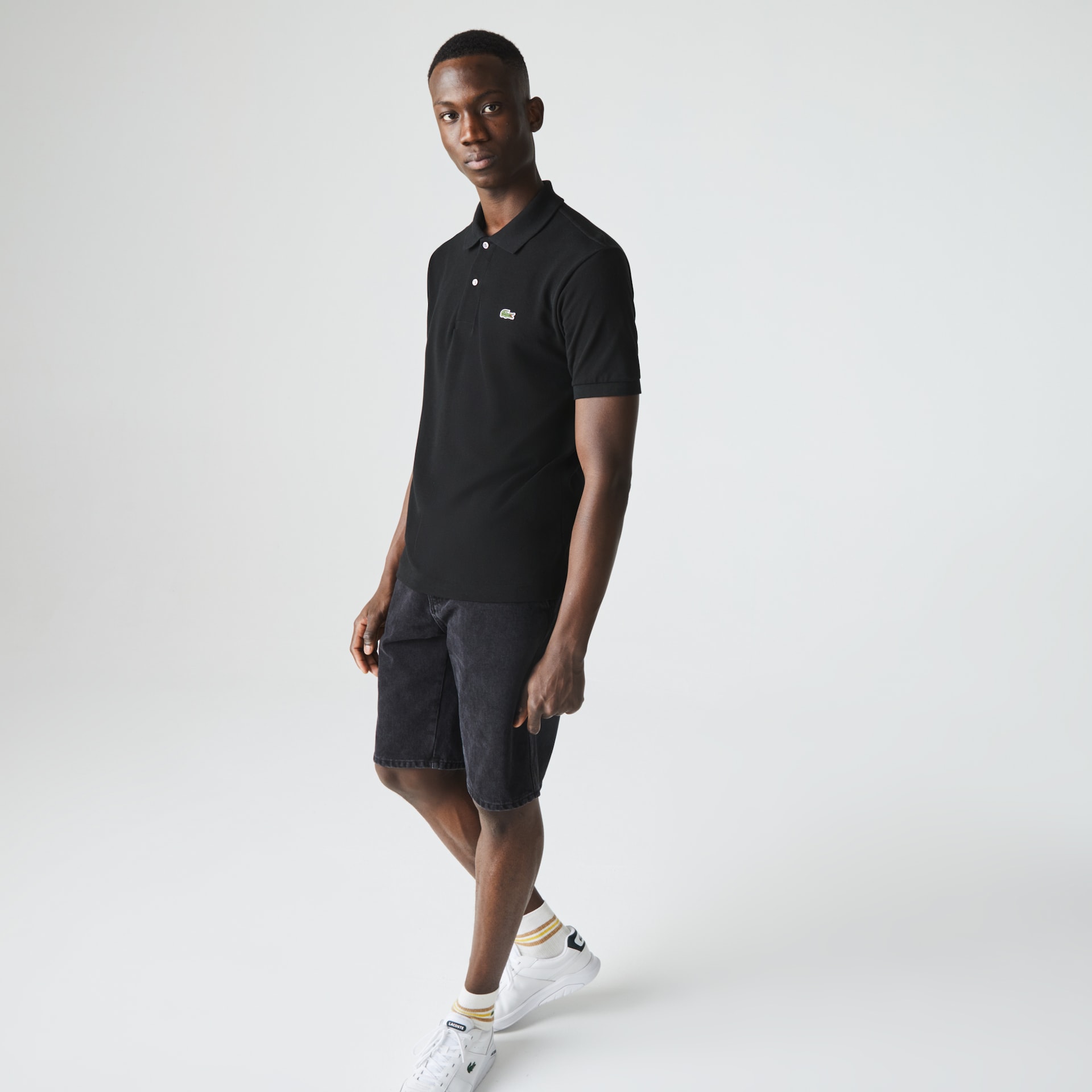 Camisas Lacoste Masculino Pretas Classic Fit L.12.12 Polo OK4-84958H2