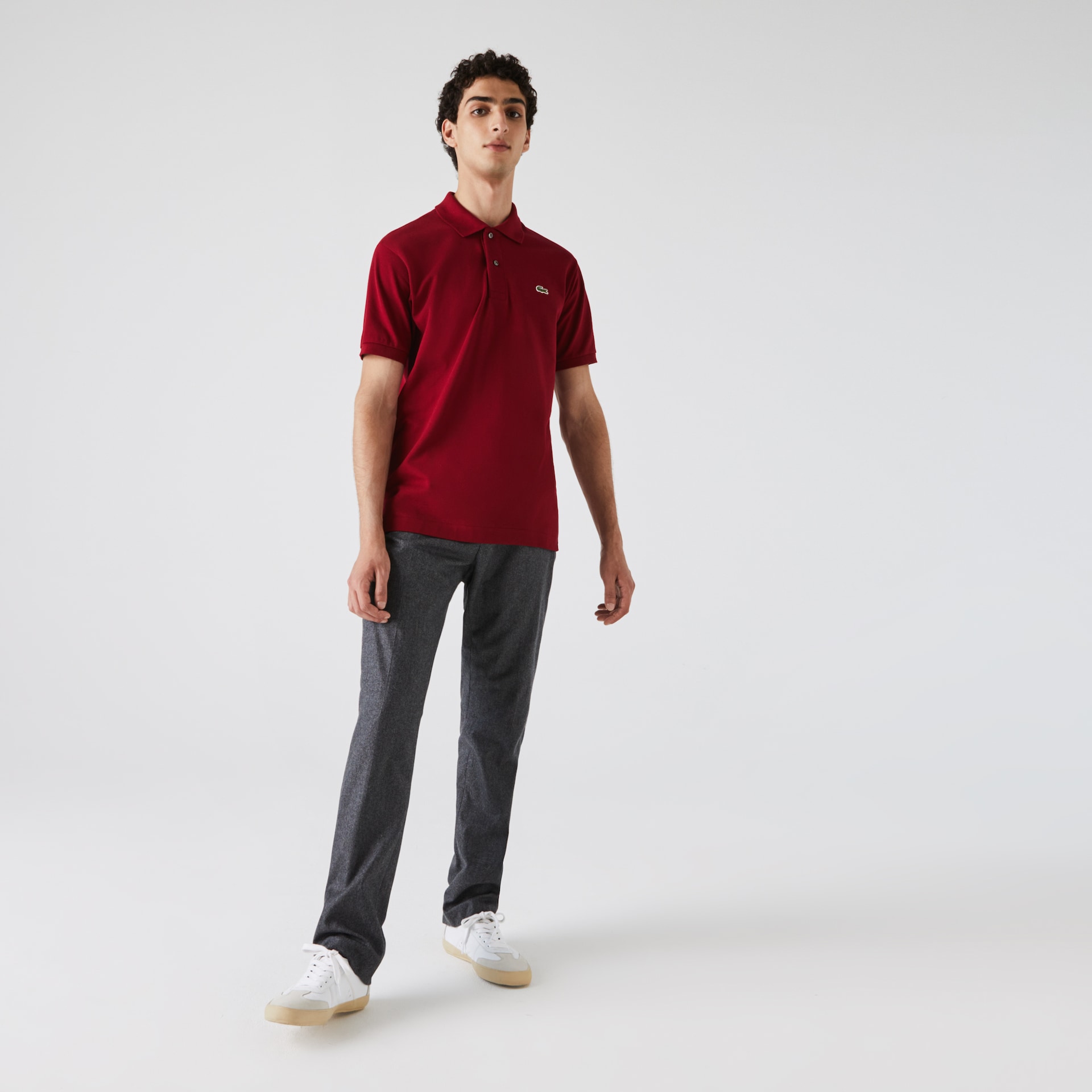Camisas Lacoste Masculino Vermelhas Escuro Classic Fit L.12.12 Polo CW6-89428E7