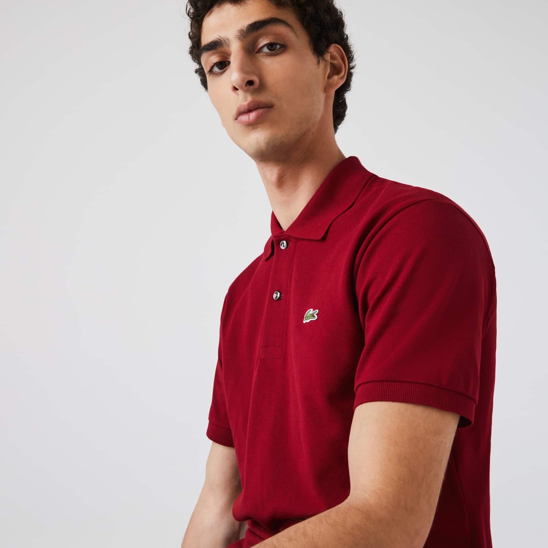 Camisas Lacoste Masculino Vermelhas Escuro Classic Fit L.12.12 Polo CW6-89428E7