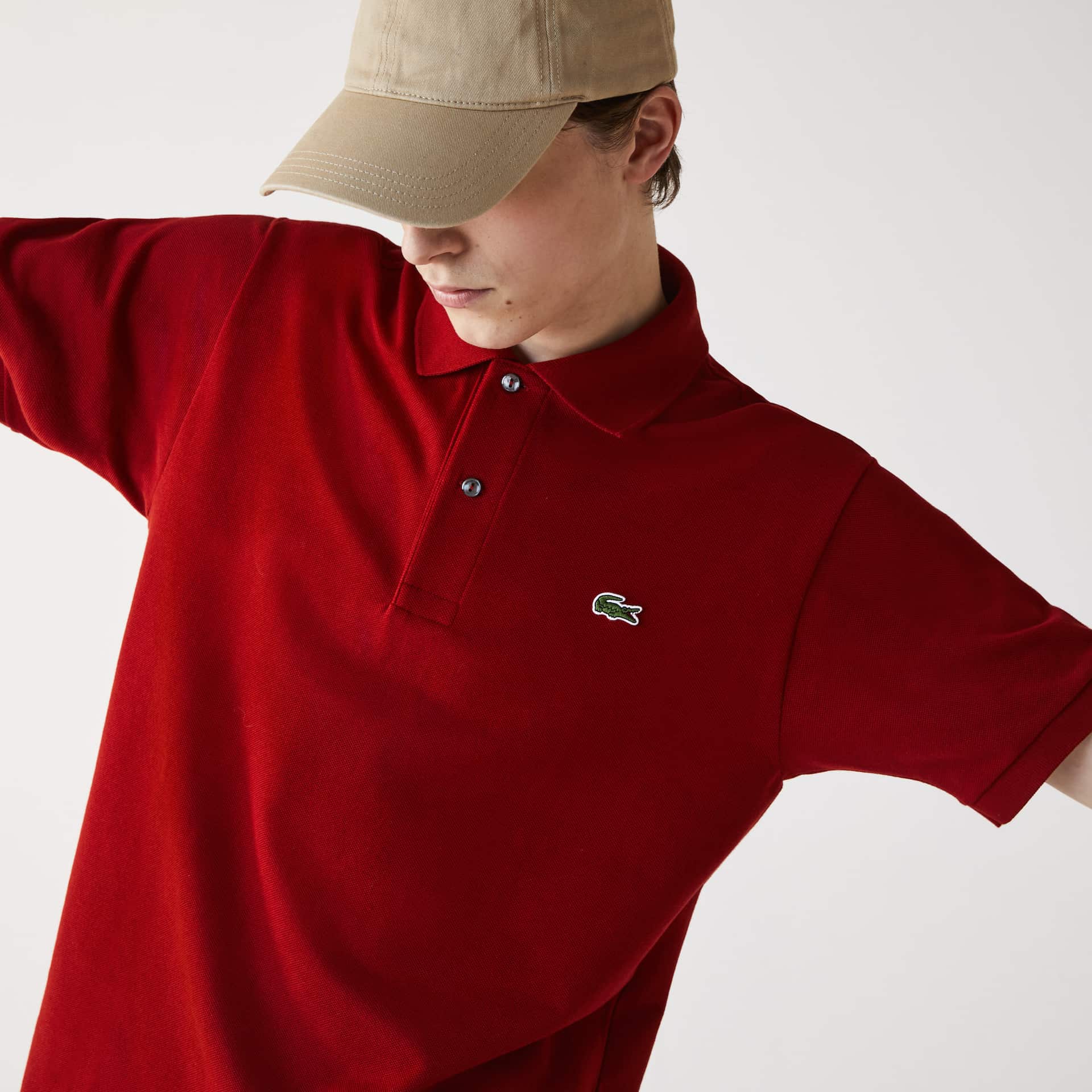 Camisas Lacoste Masculino Vermelhas Escuro Classic Fit L.12.12 Polo DR8-73317X0