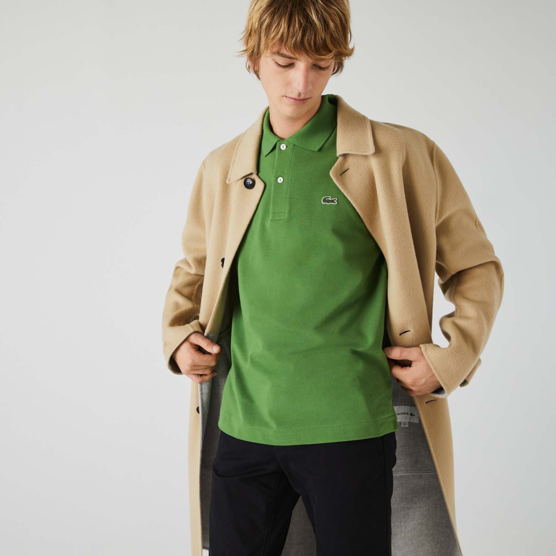 Camisas Lacoste Masculino Verdes Classic Fit L.12.12 Polo GN9-22062W5