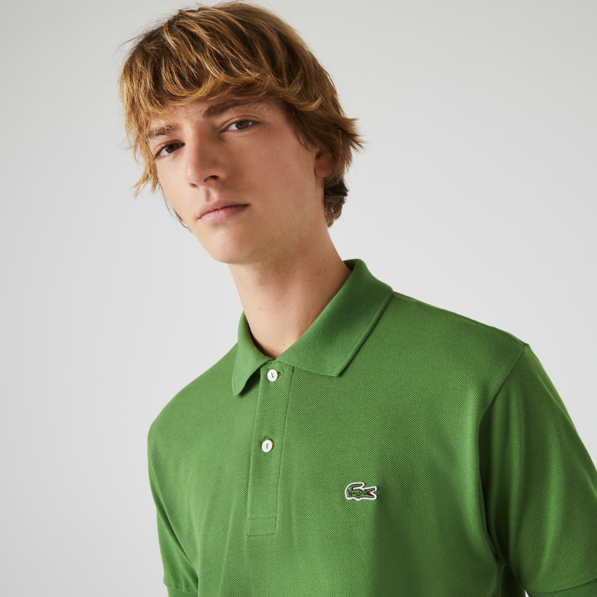 Camisas Lacoste Masculino Verdes Classic Fit L.12.12 Polo GN9-22062W5