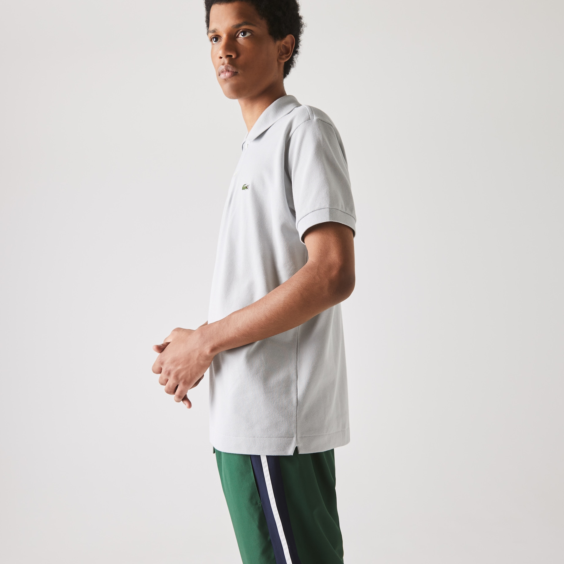 Camisas Lacoste Masculino Cinzentas Classic Fit L.12.12 Polo VL3-75677I2