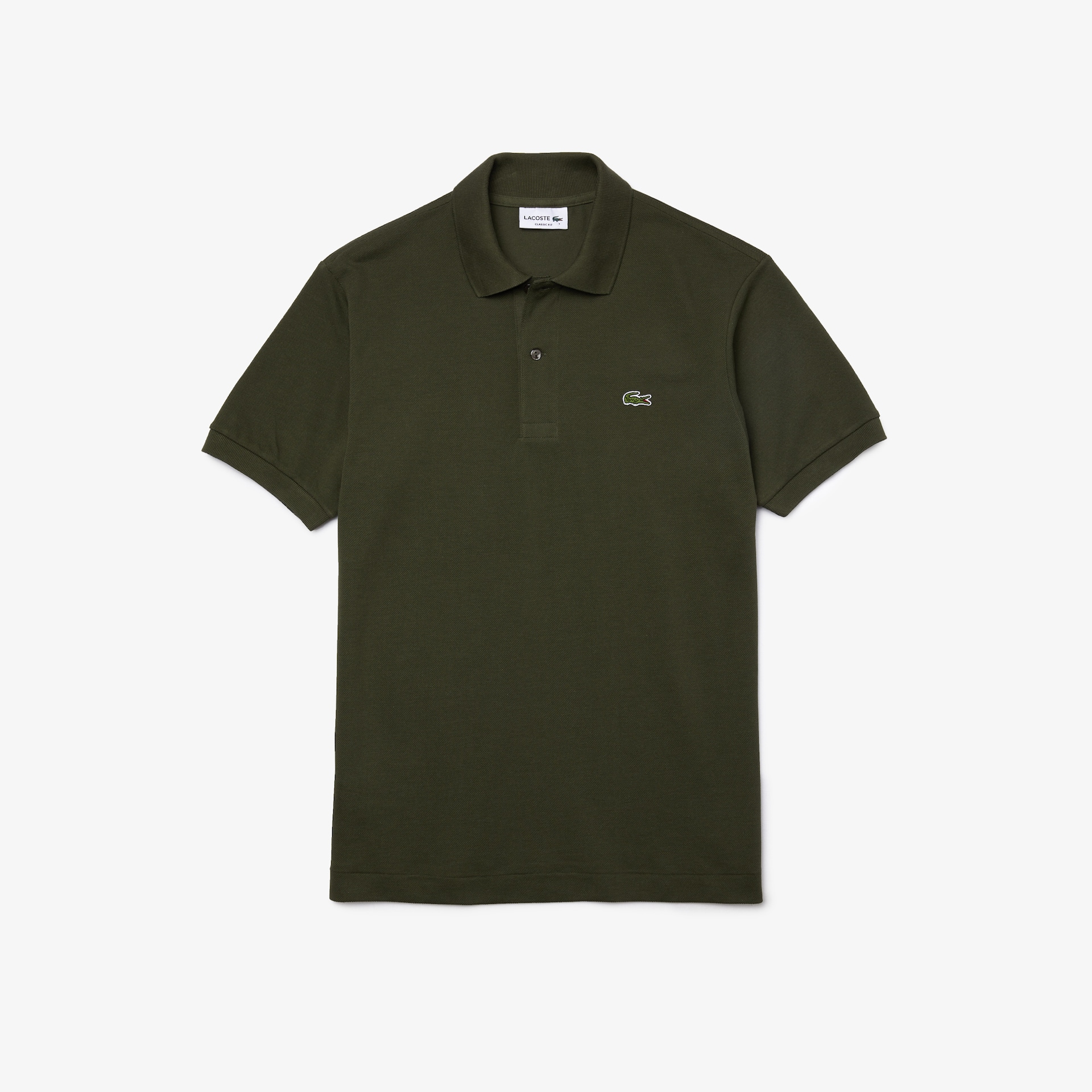 Camisas Lacoste Masculino Caqui Verdes Classic Fit L.12.12 Polo OX0-37933S6