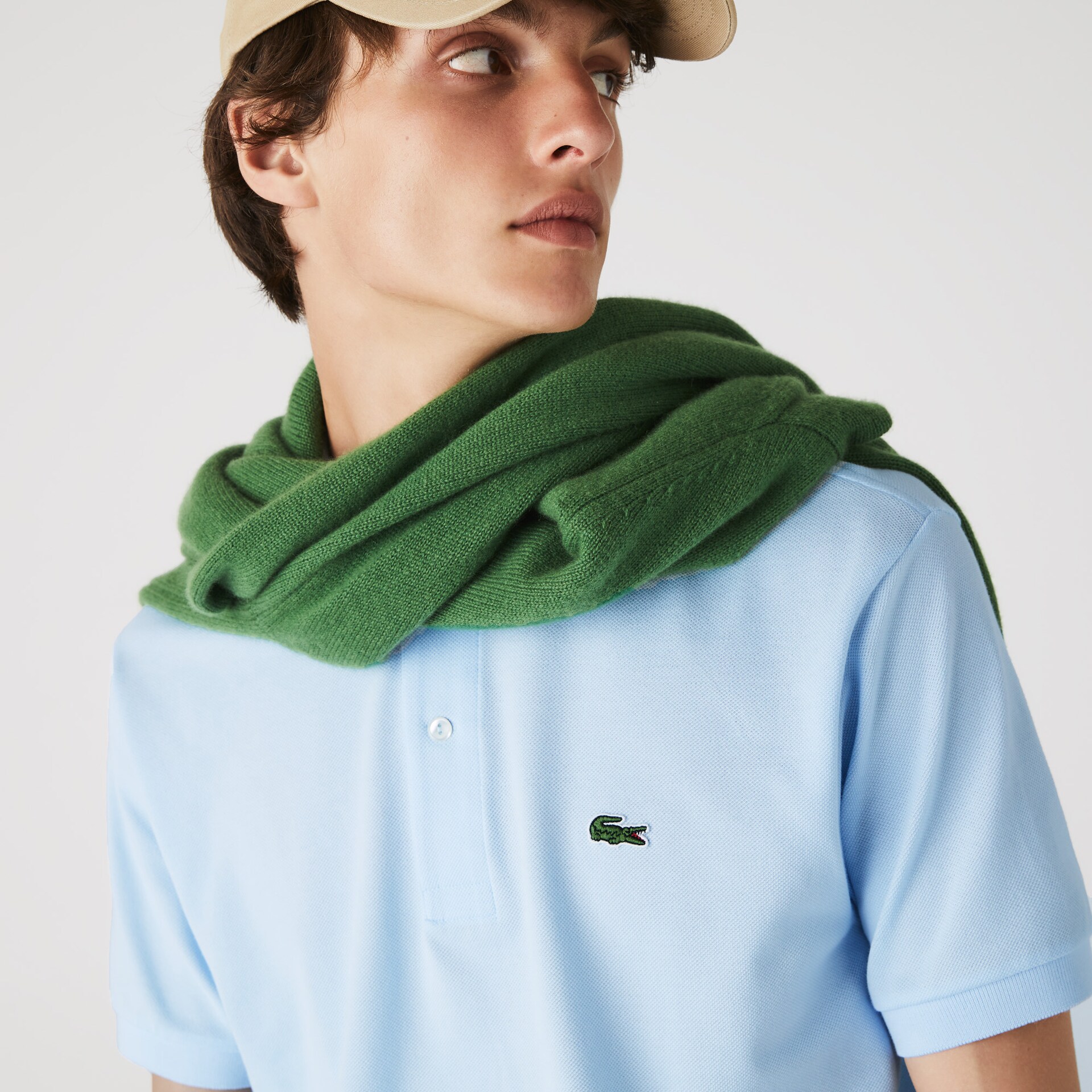 Camisas Lacoste Masculino Luz Azuis Classic Fit L.12.12 Polo VQ5-44204E8
