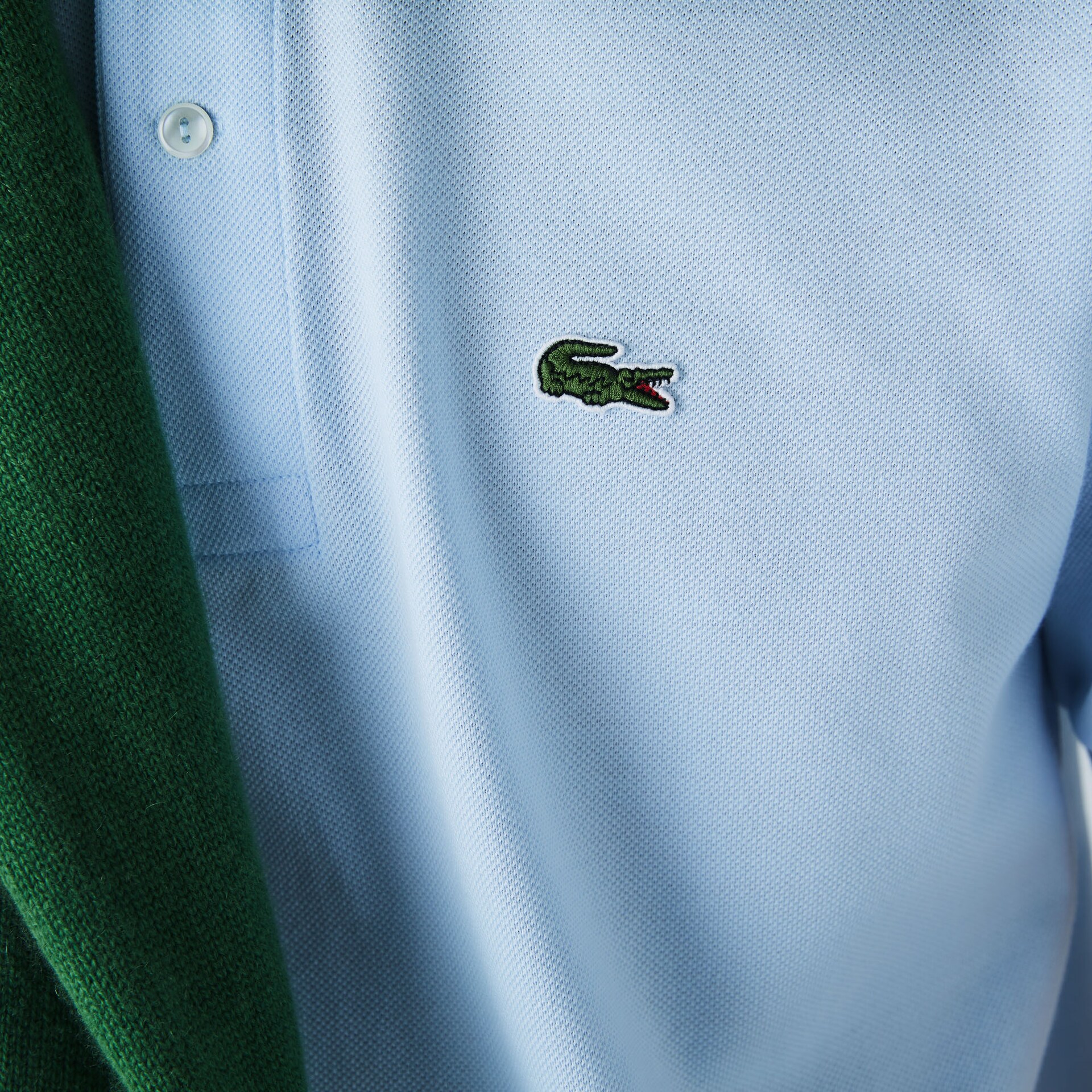 Camisas Lacoste Masculino Luz Azuis Classic Fit L.12.12 Polo VQ5-44204E8
