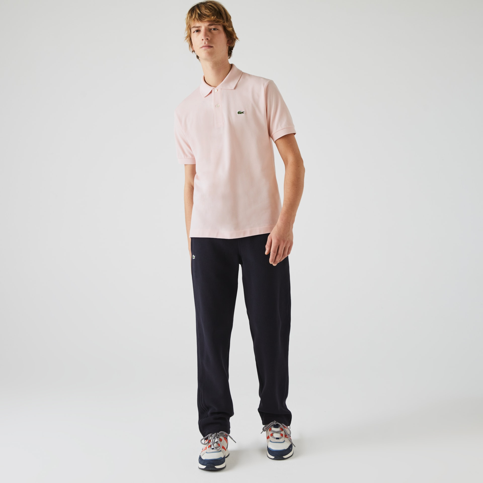 Camisas Lacoste Masculino Luz Rosa Classic Fit L.12.12 Polo TU1-50495E9