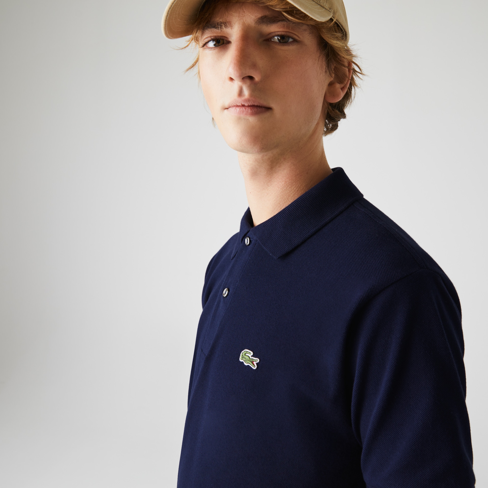 Camisas Lacoste Masculino Azul Marinho Azuis Classic Fit L.12.12 Polo JK5-28272B4