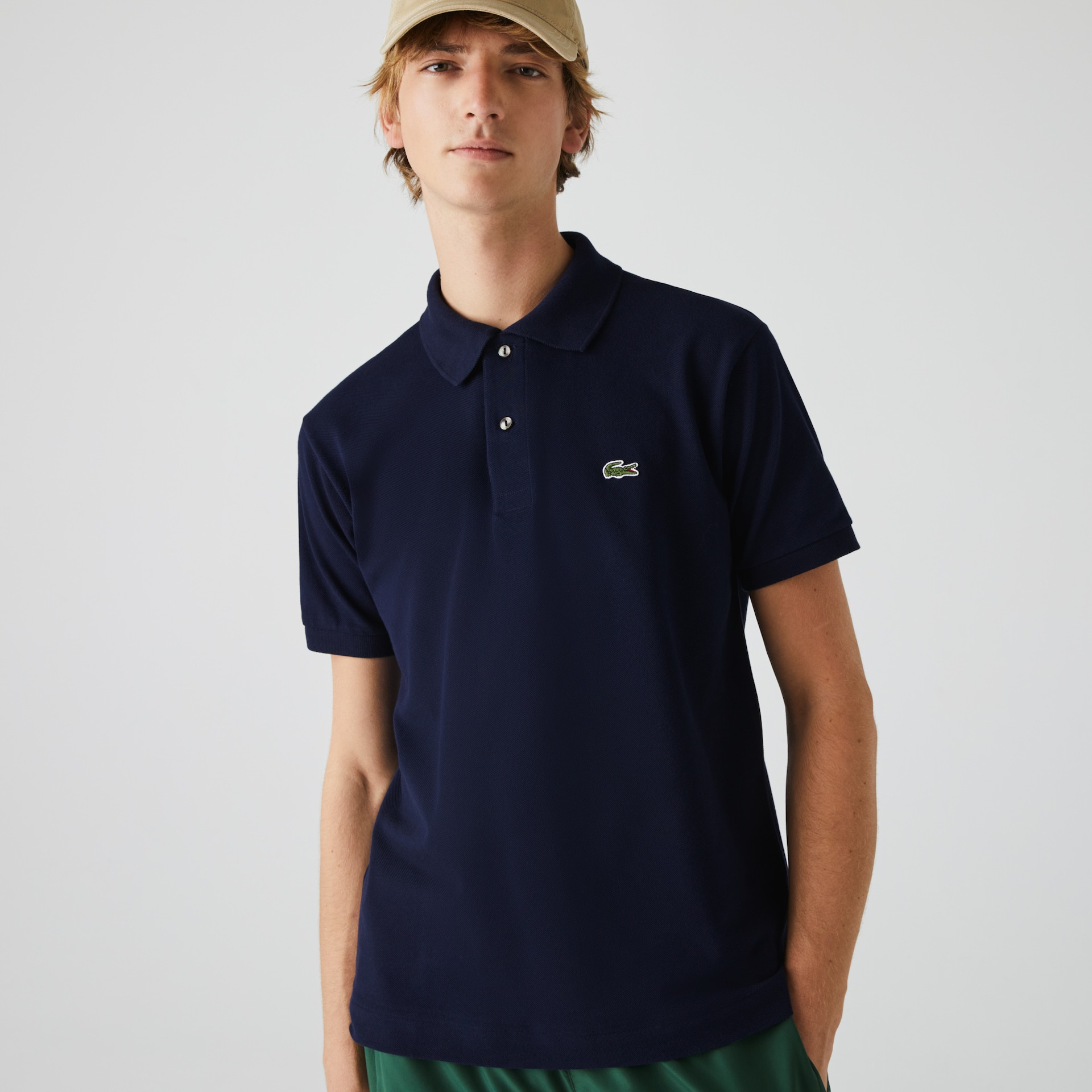 Camisas Lacoste Masculino Azul Marinho Azuis Classic Fit L.12.12 Polo JK5-28272B4