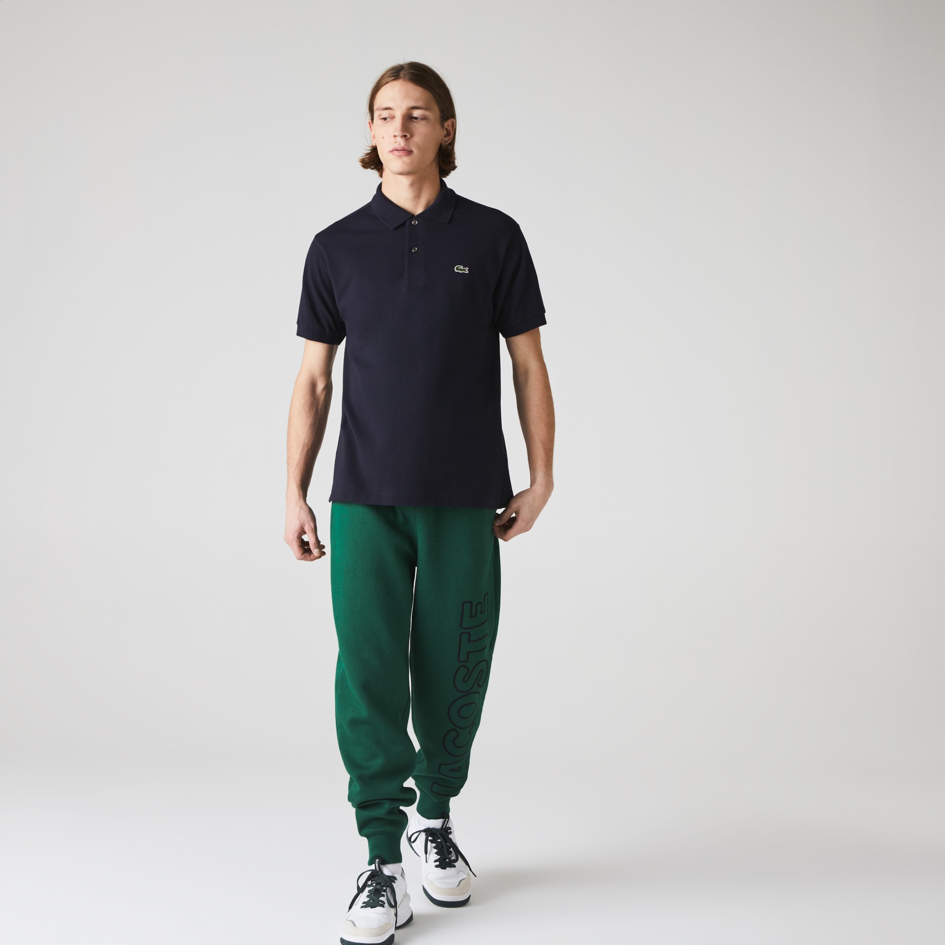 Camisas Lacoste Masculino Azul Marinho Azuis Classic Fit L.12.12 Polo SB4-31653R6