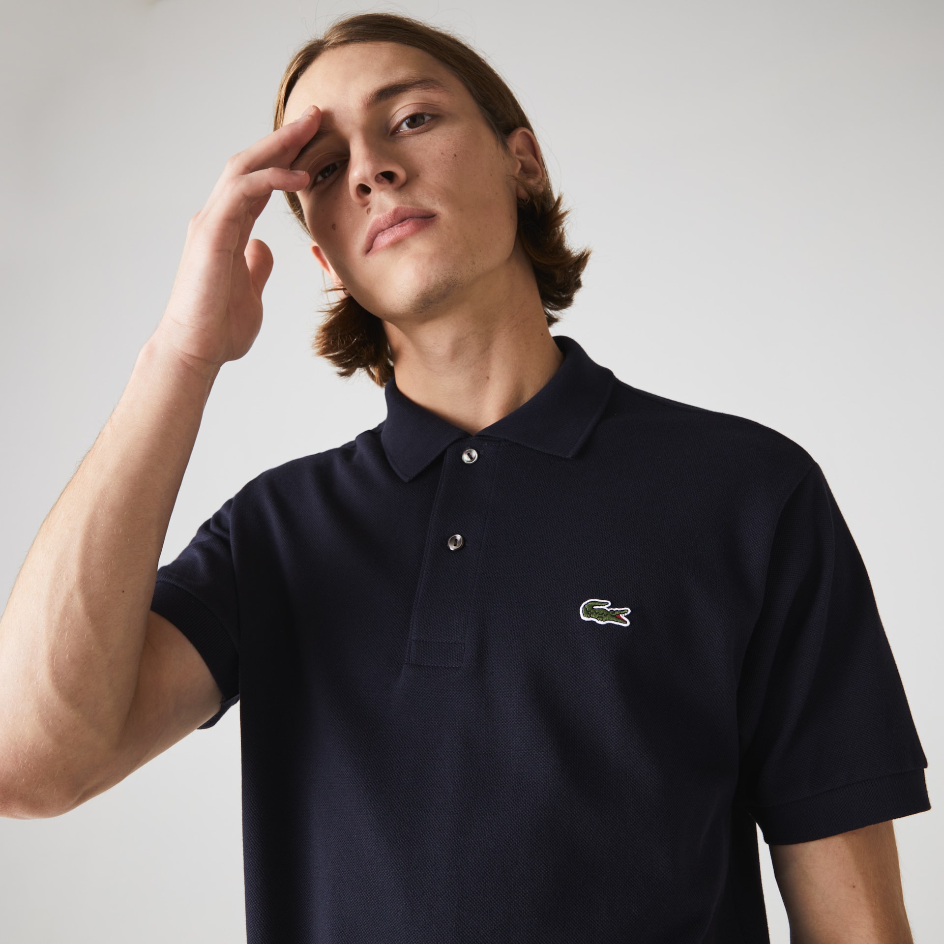 Camisas Lacoste Masculino Azul Marinho Azuis Classic Fit L.12.12 Polo SB4-31653R6
