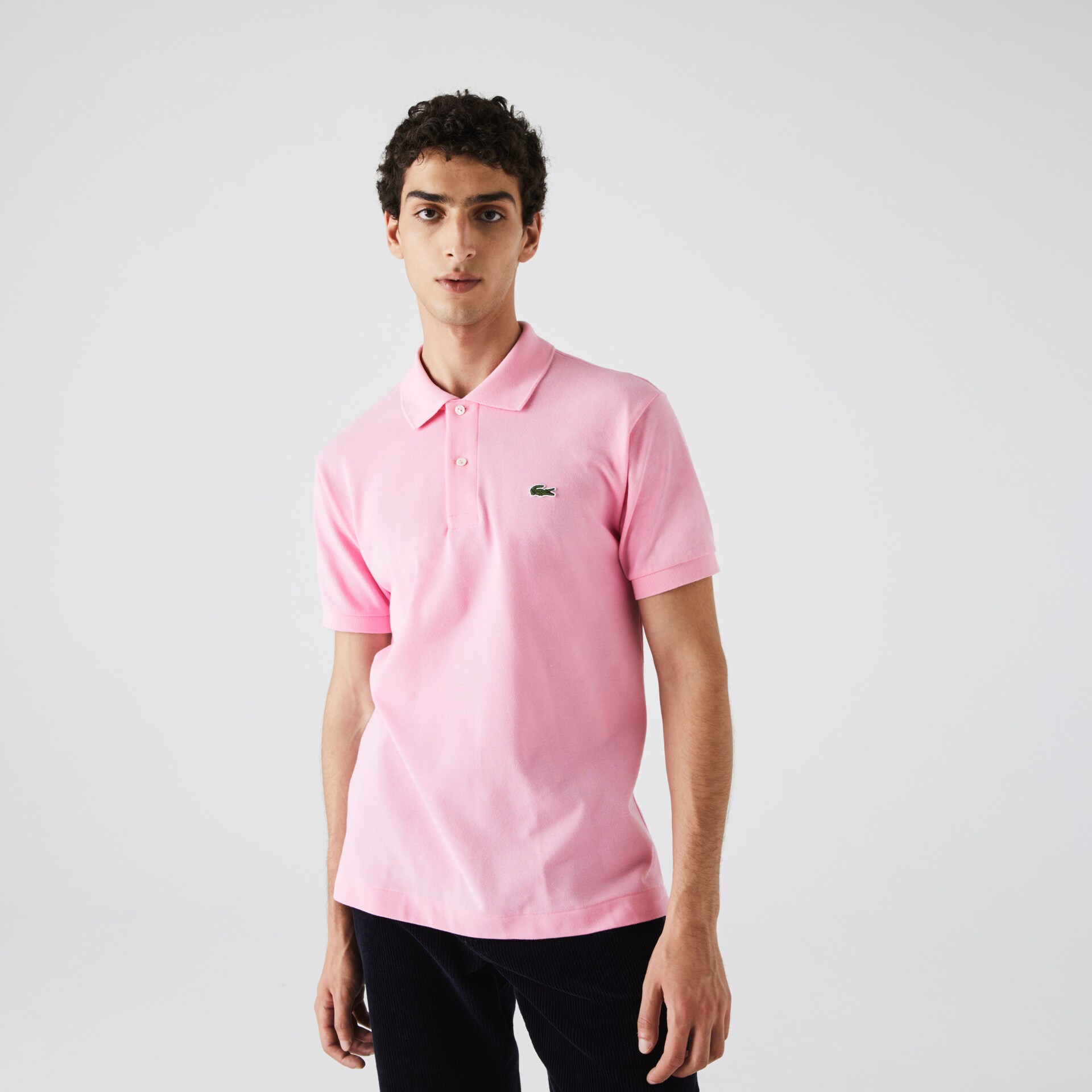 Camisas Lacoste Masculino Rosa Classic Fit L.12.12 Polo FZ2-49324R2