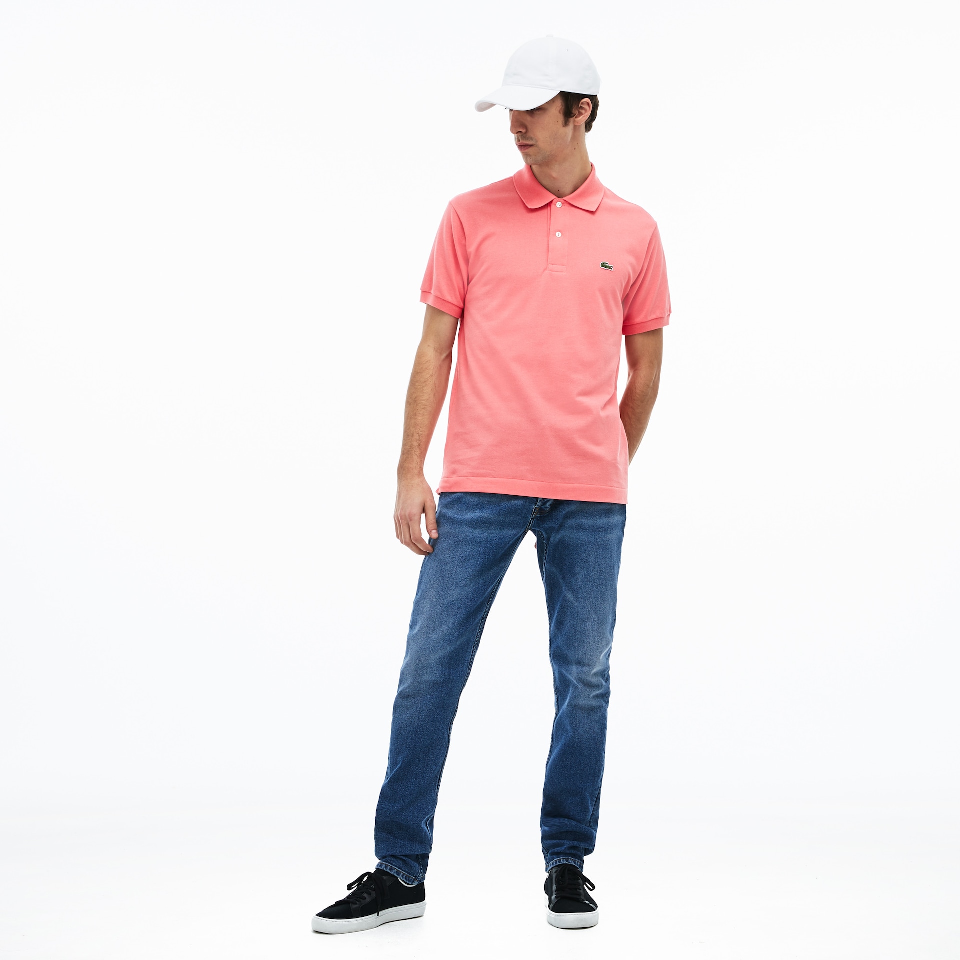 Camisas Lacoste Masculino Rosa Classic Fit L.12.12 Polo DO0-36783V1