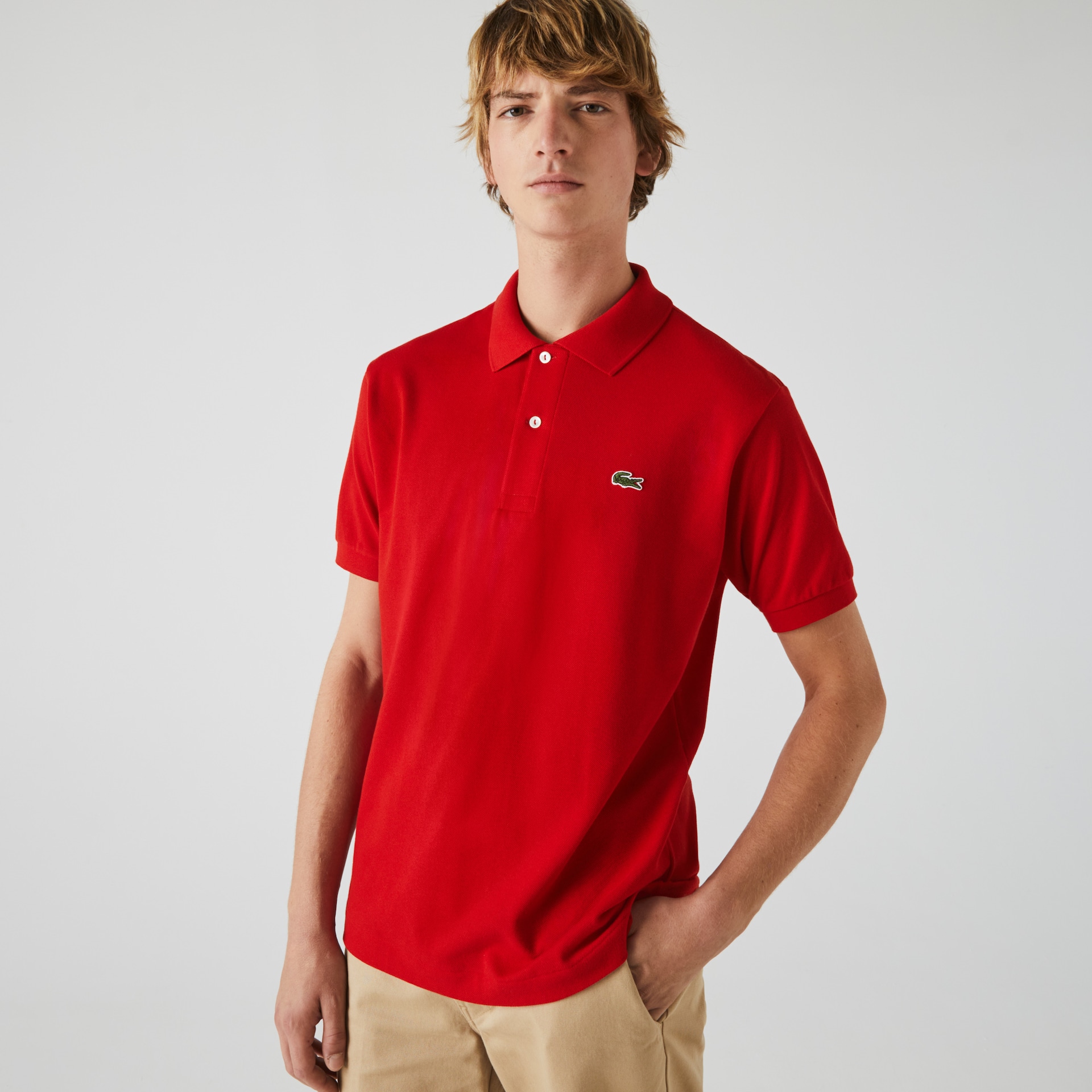 Camisas Lacoste Masculino Vermelhas Classic Fit L.12.12 Polo RG9-75507G3