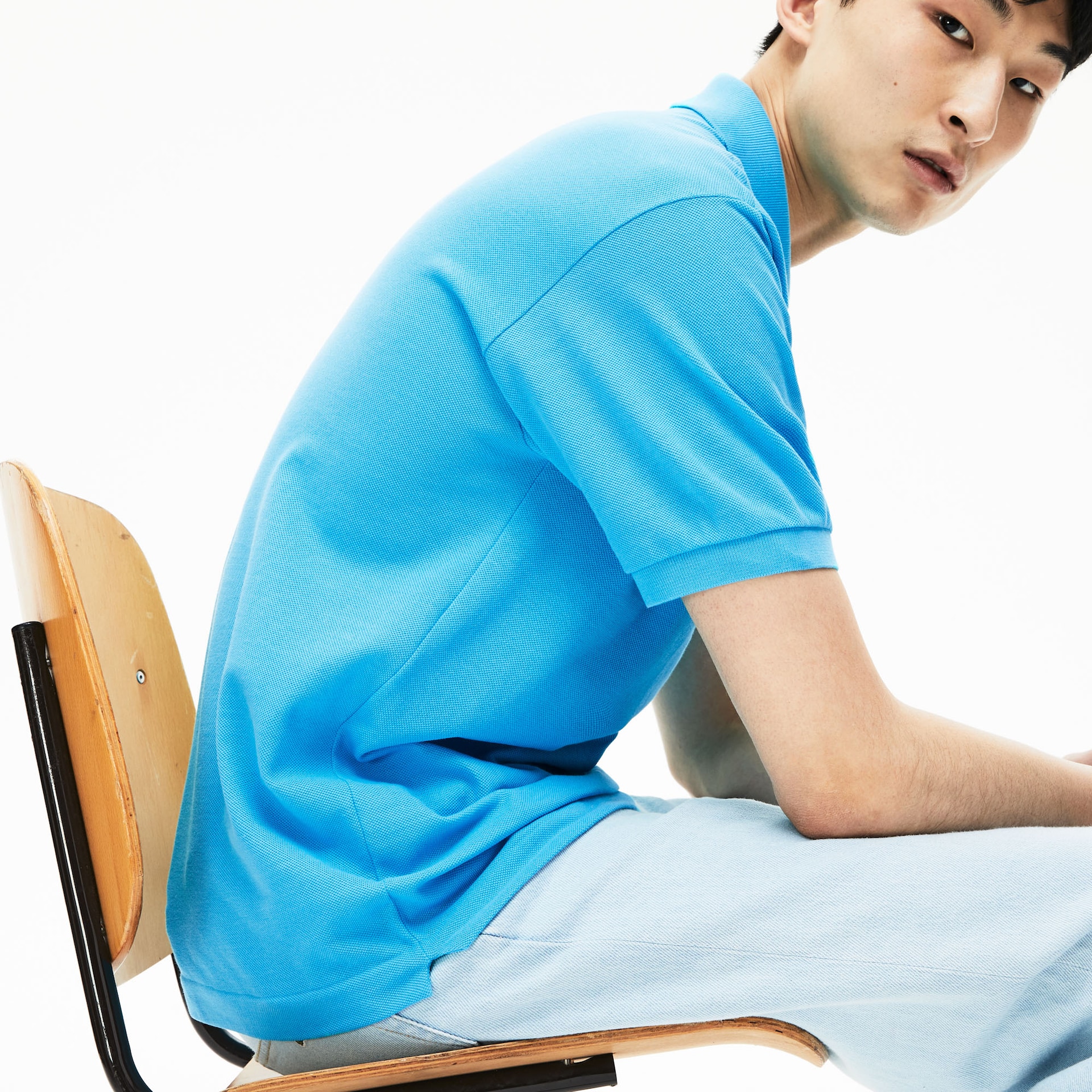 Camisas Lacoste Masculino Turquesa Classic Fit L.12.12 Polo CZ8-04780W1