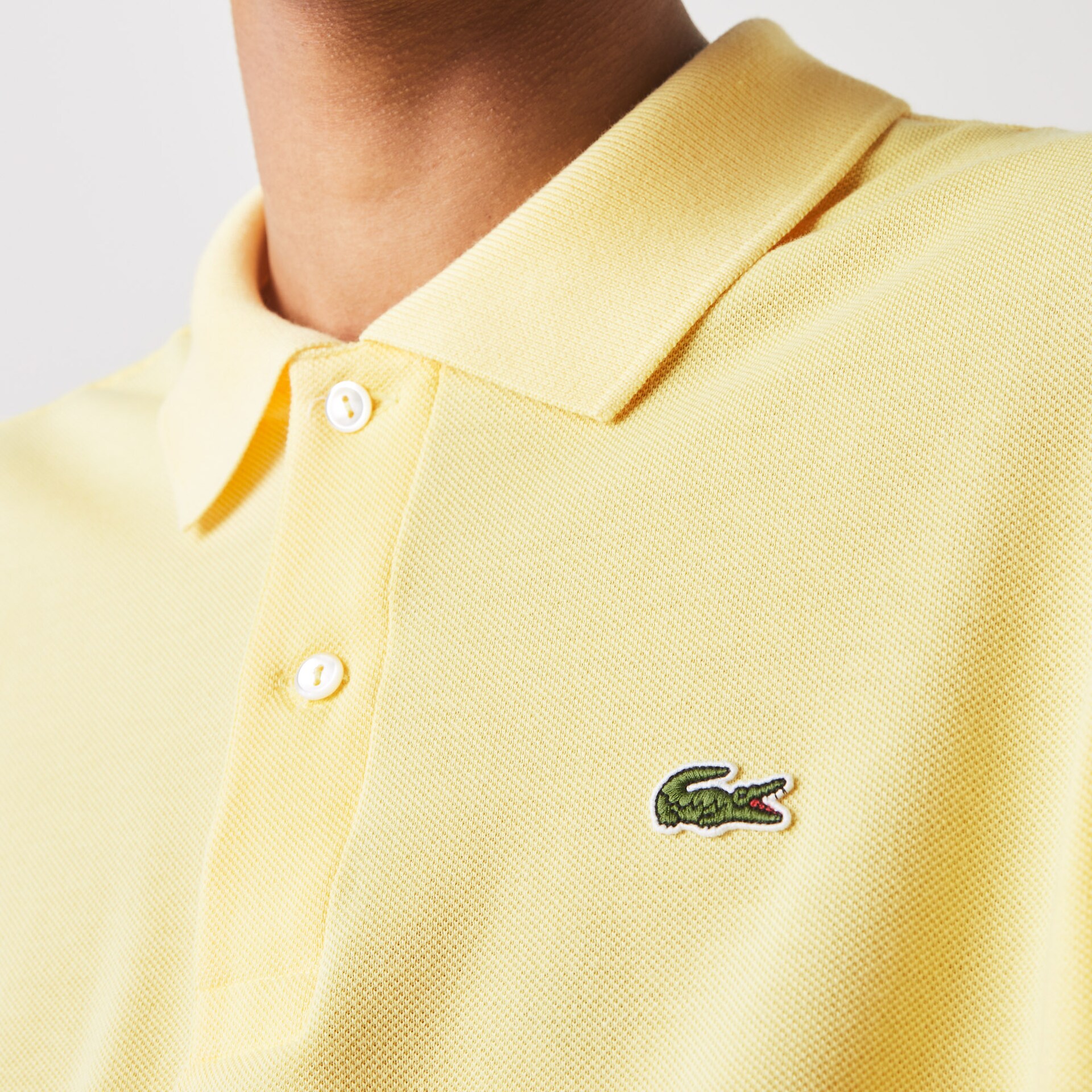 Camisas Lacoste Masculino Amarelas Classic Fit L.12.12 Polo DW8-56075D6