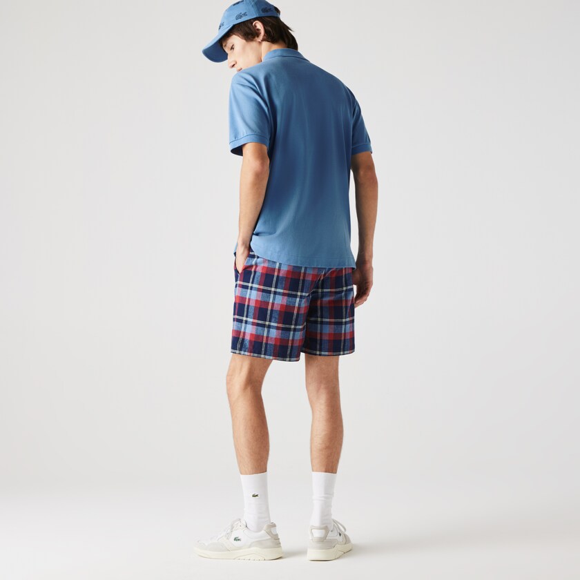 Camisas Lacoste Masculino Azuis Classic Fit L.12.12 Polo WB5-83378U5