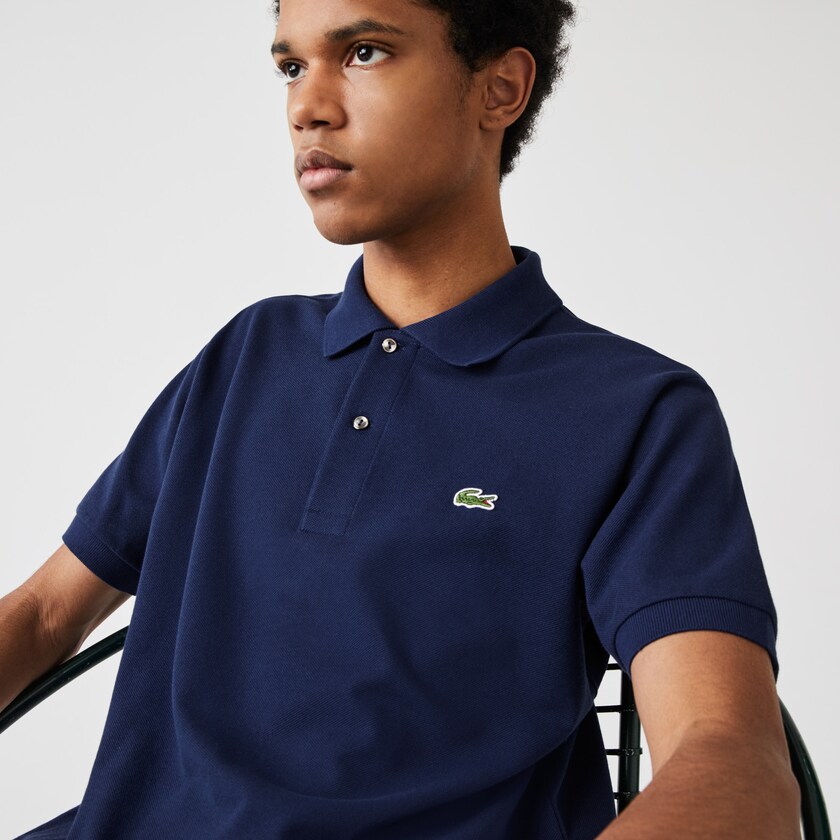 Camisas Lacoste Masculino Azuis Classic Fit L.12.12 Polo XB4-31613W3