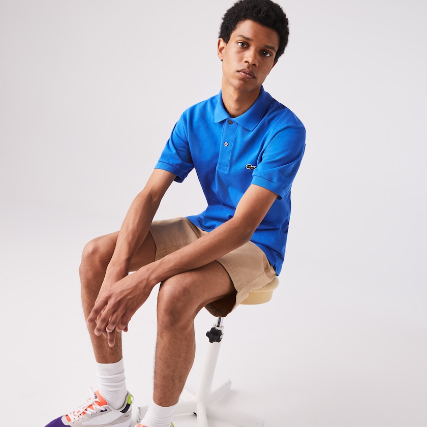 Camisas Lacoste Masculino Azuis Classic Fit L.12.12 Polo RN8-12701P2