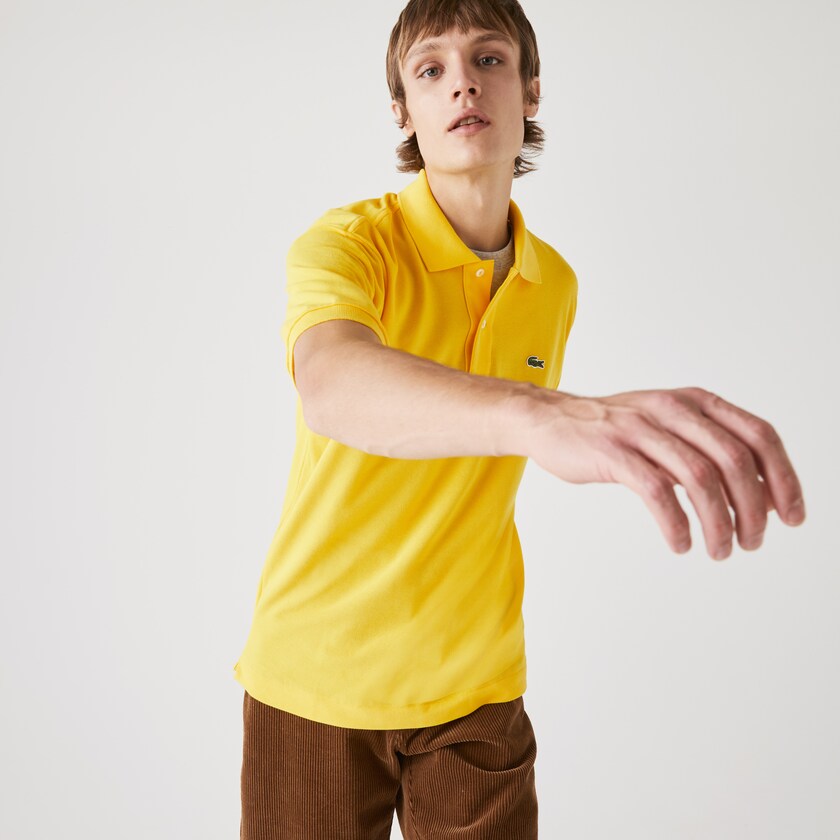 Camisas Lacoste Masculino Amarelas Classic Fit L.12.12 Polo CU4-74427B8