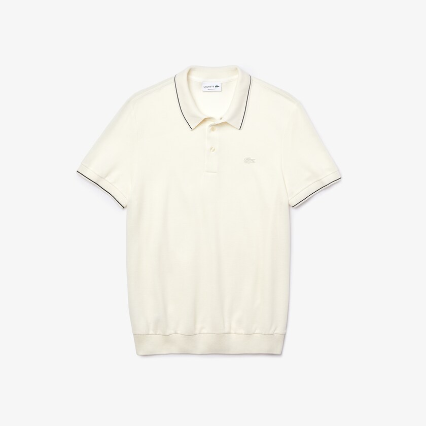 Camisas Lacoste Masculino Branco Pretas Cotton-Silk Piqué Polo PP8-44944P7