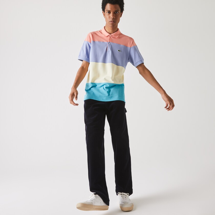 Camisas Lacoste Masculino Turquesa Amarelas Roxo Rosa Fresh And Light Cotton Piqué Classic Fit Polo FW6-35723X3